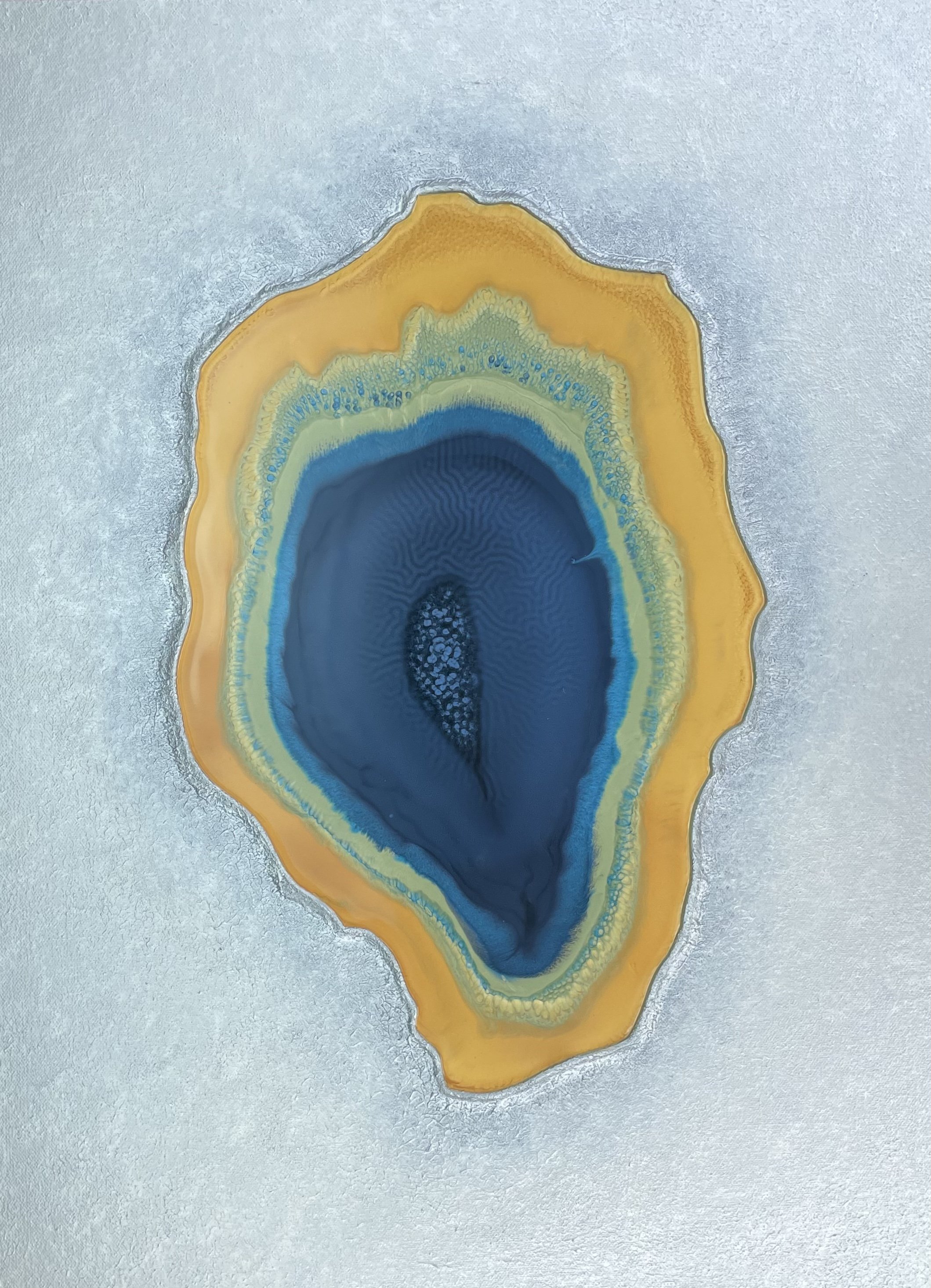 pistachio pool, 20”x24”, SOLD