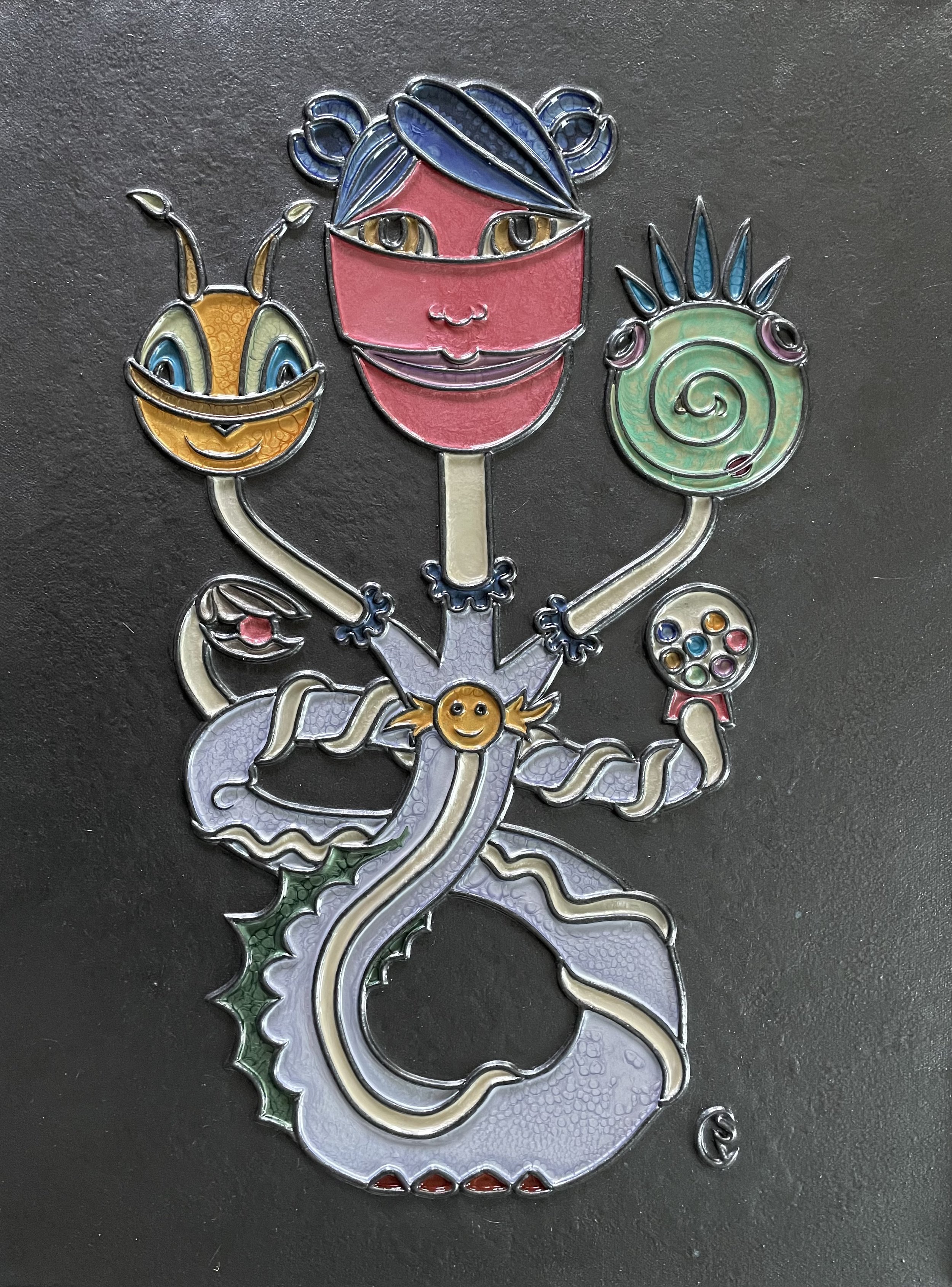 candy-rattler, 18”x24”, from ‘connie’s characters’, $1,500