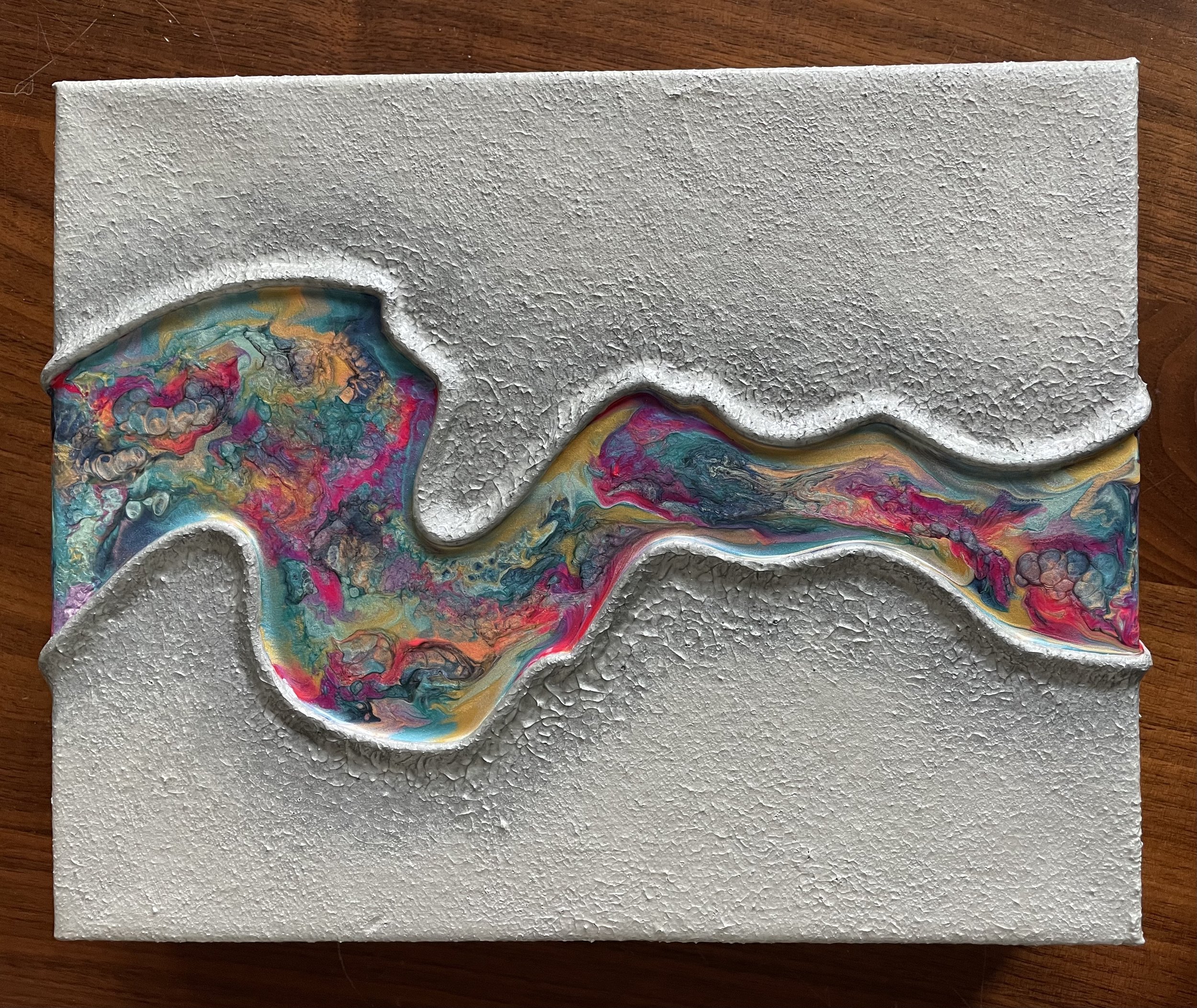 rainbow stream 10x8 SOLD
