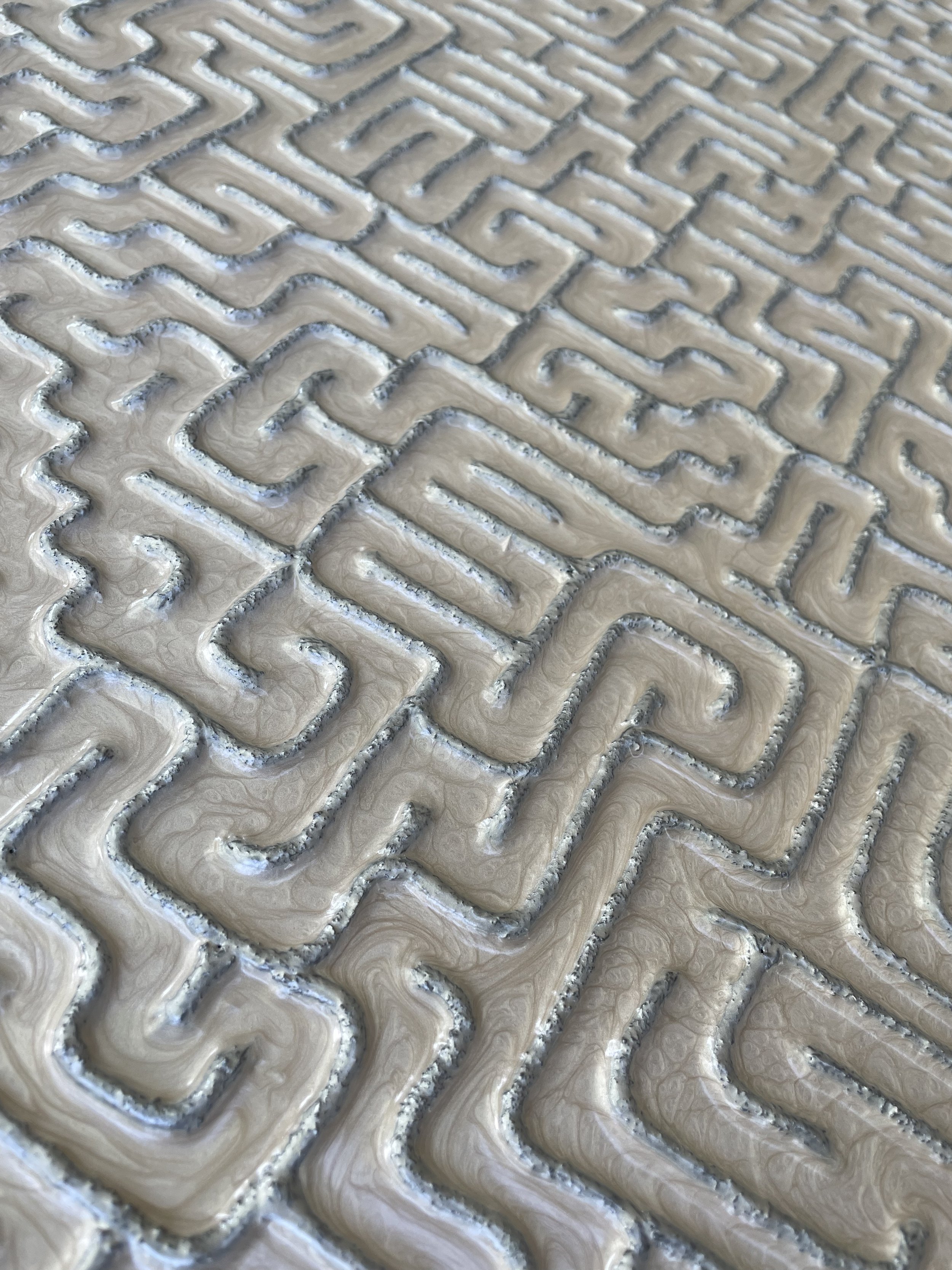 sensation of choice, 36”x36”, a touch maze with only ‘right’ answers, $12,500