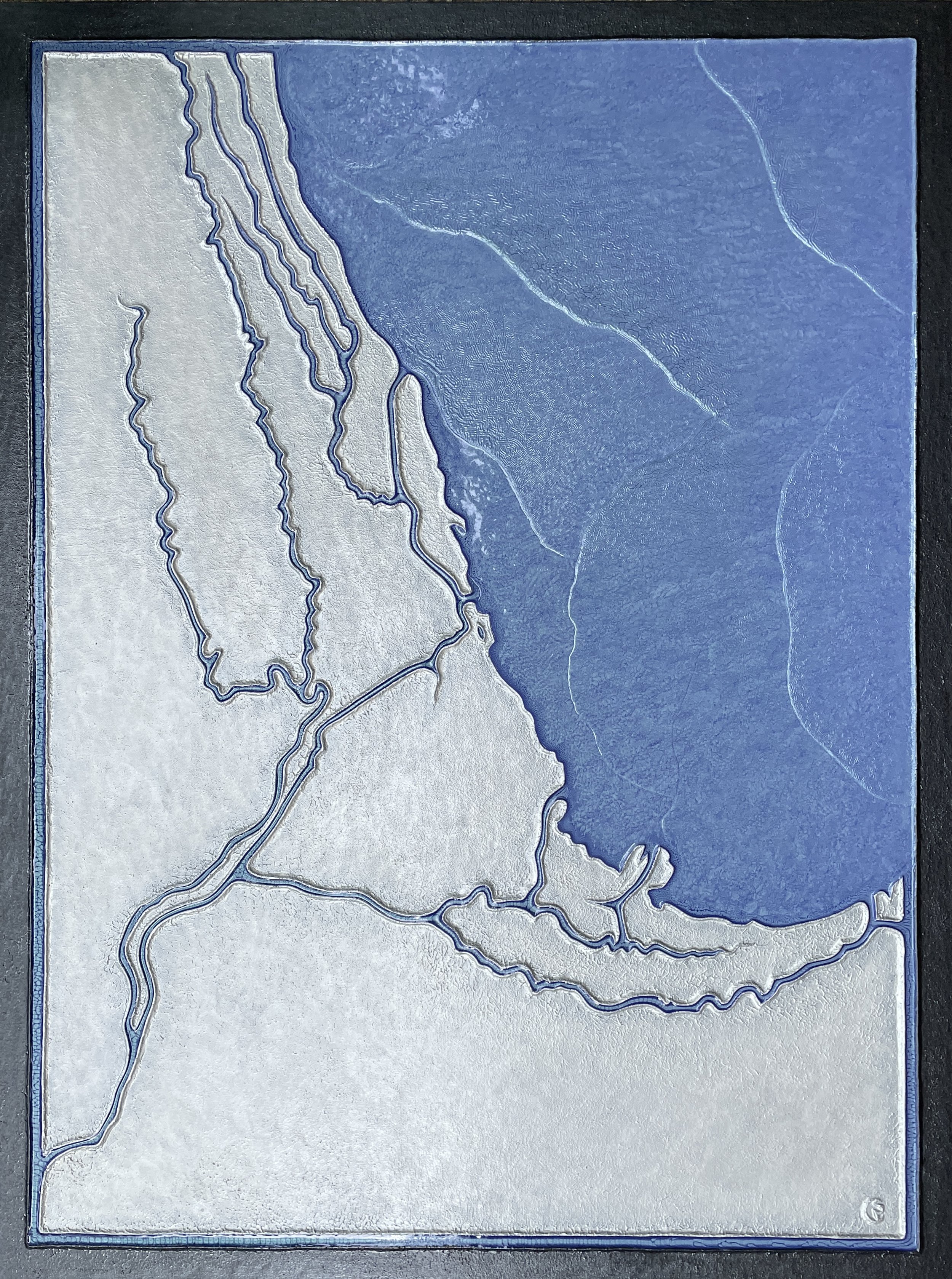 the chicago river, 48x36, $3,200