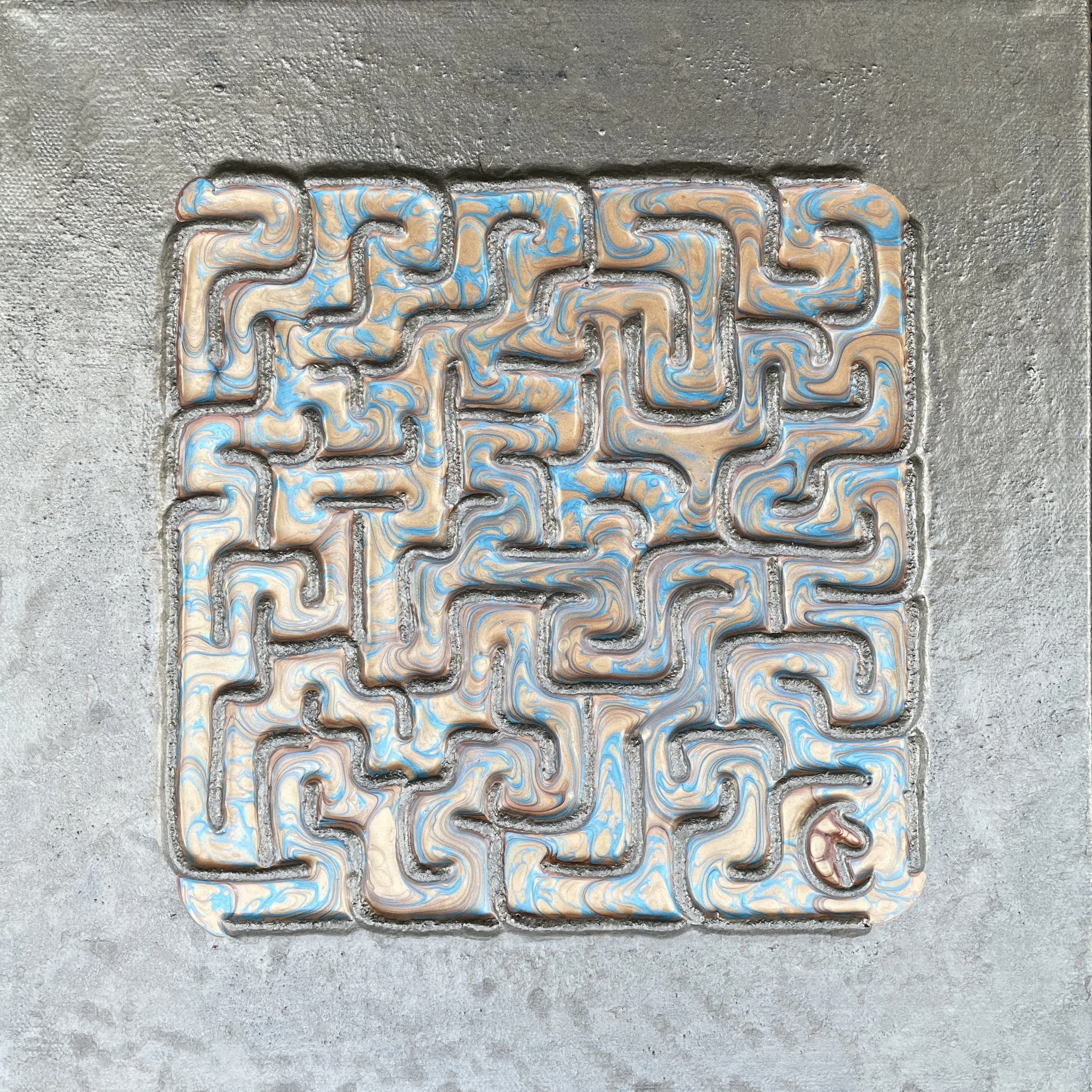 infinite answer 14, a yes maze, 12x12, 2025, $350