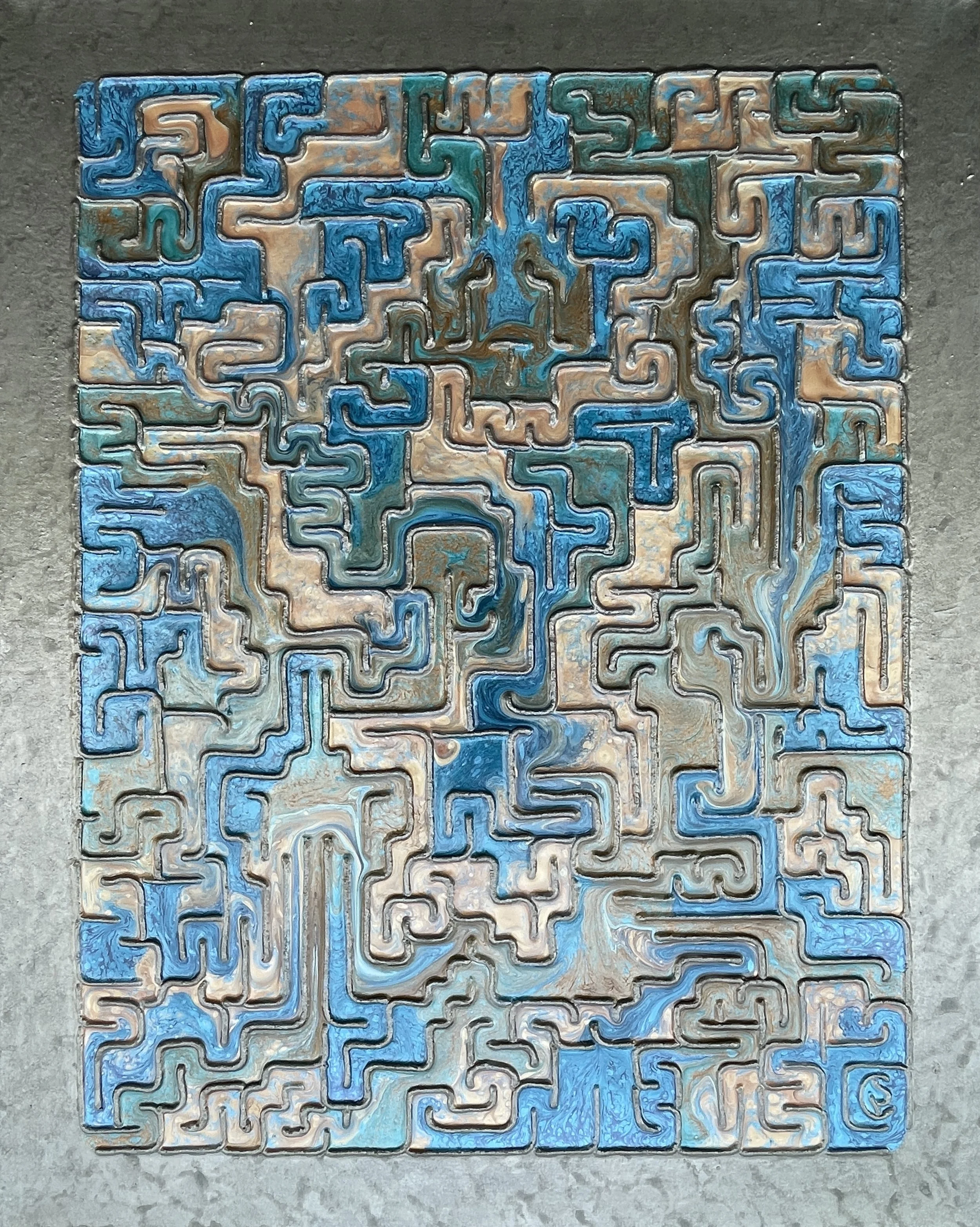 infinite answer 12, a yes maze, 30x24, 2025, $6,800