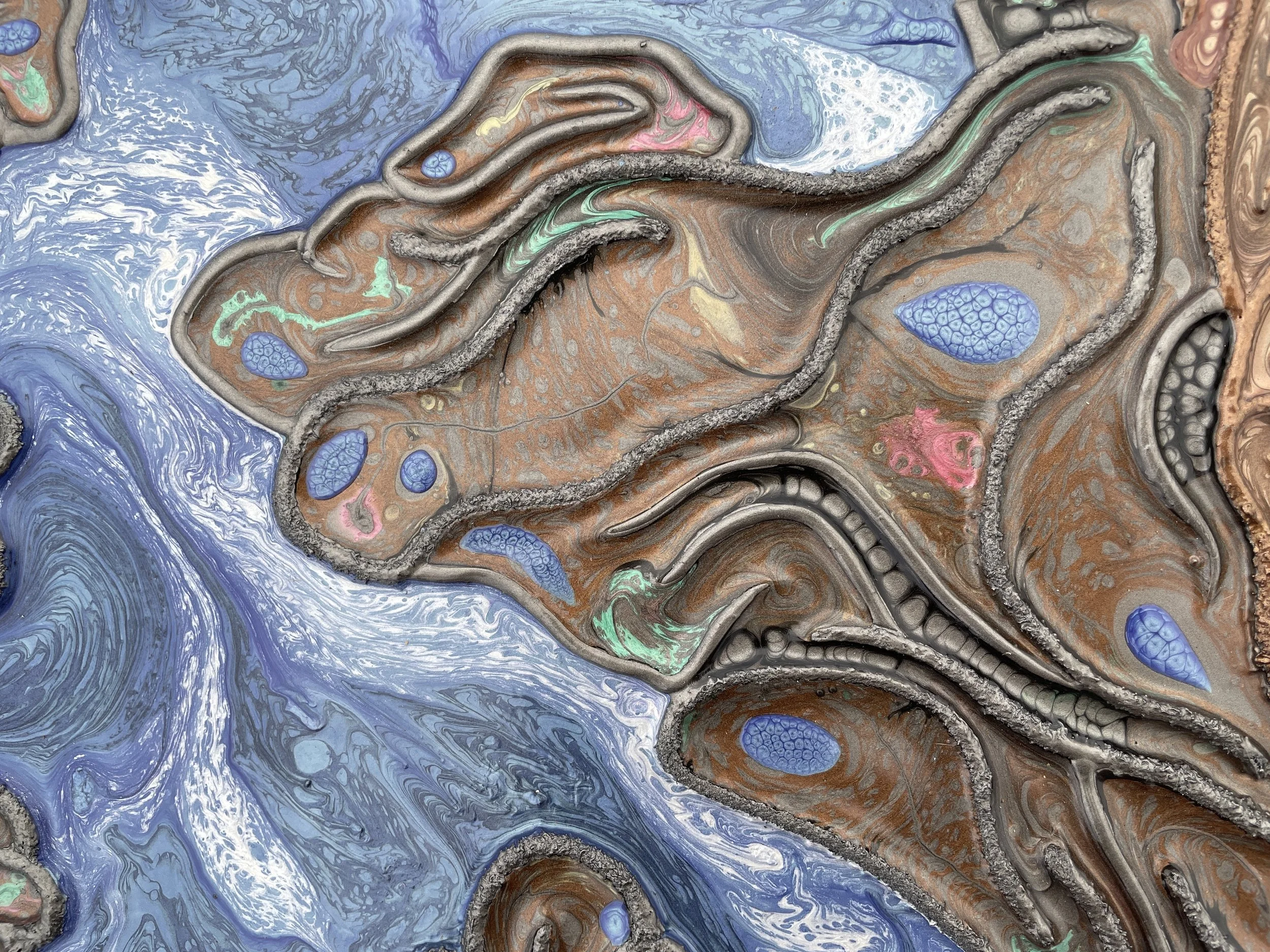 hole in the wall at rialto beach, detail