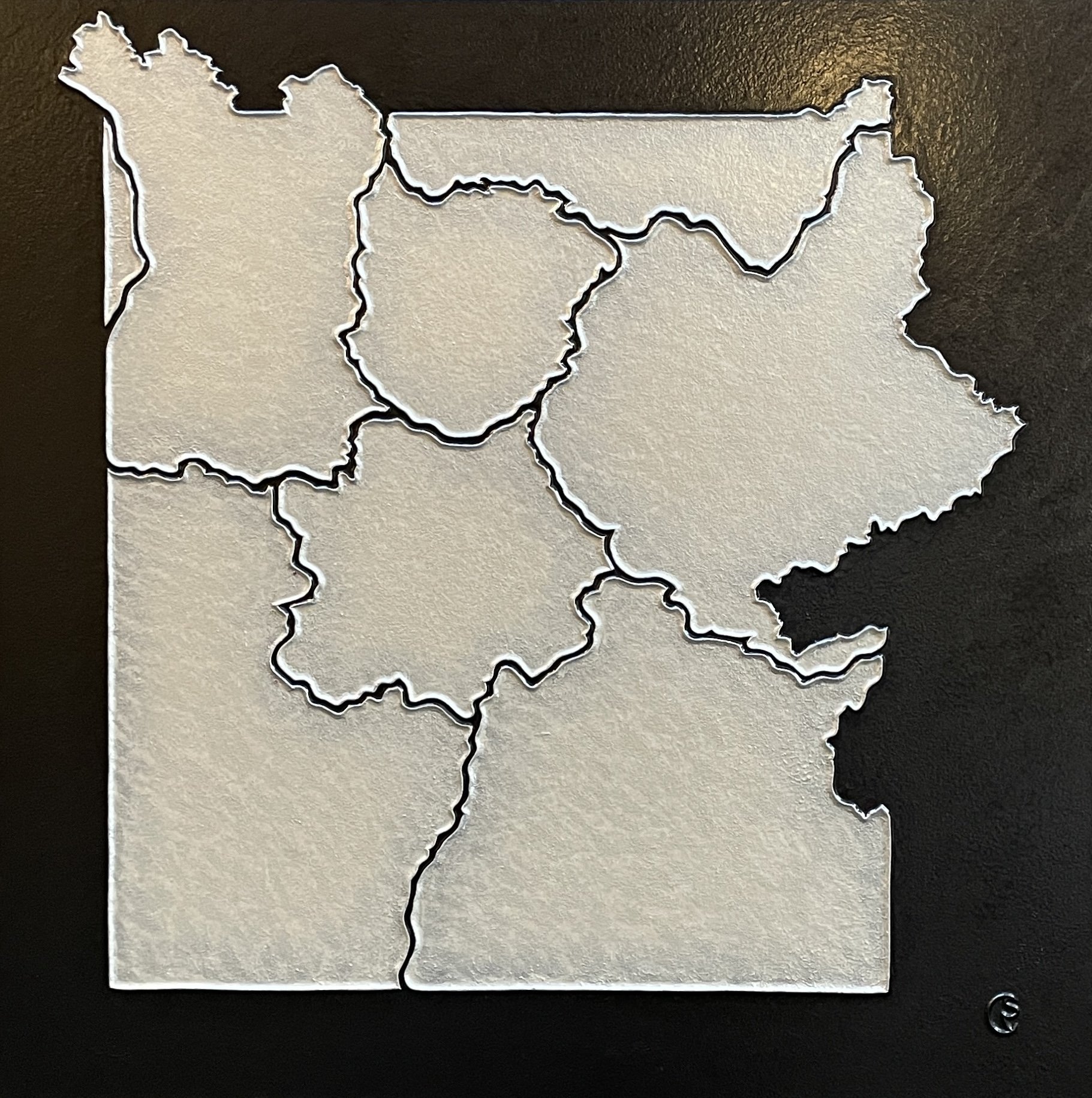 yellowstone roadmap, 36x36, 2023, $2,800