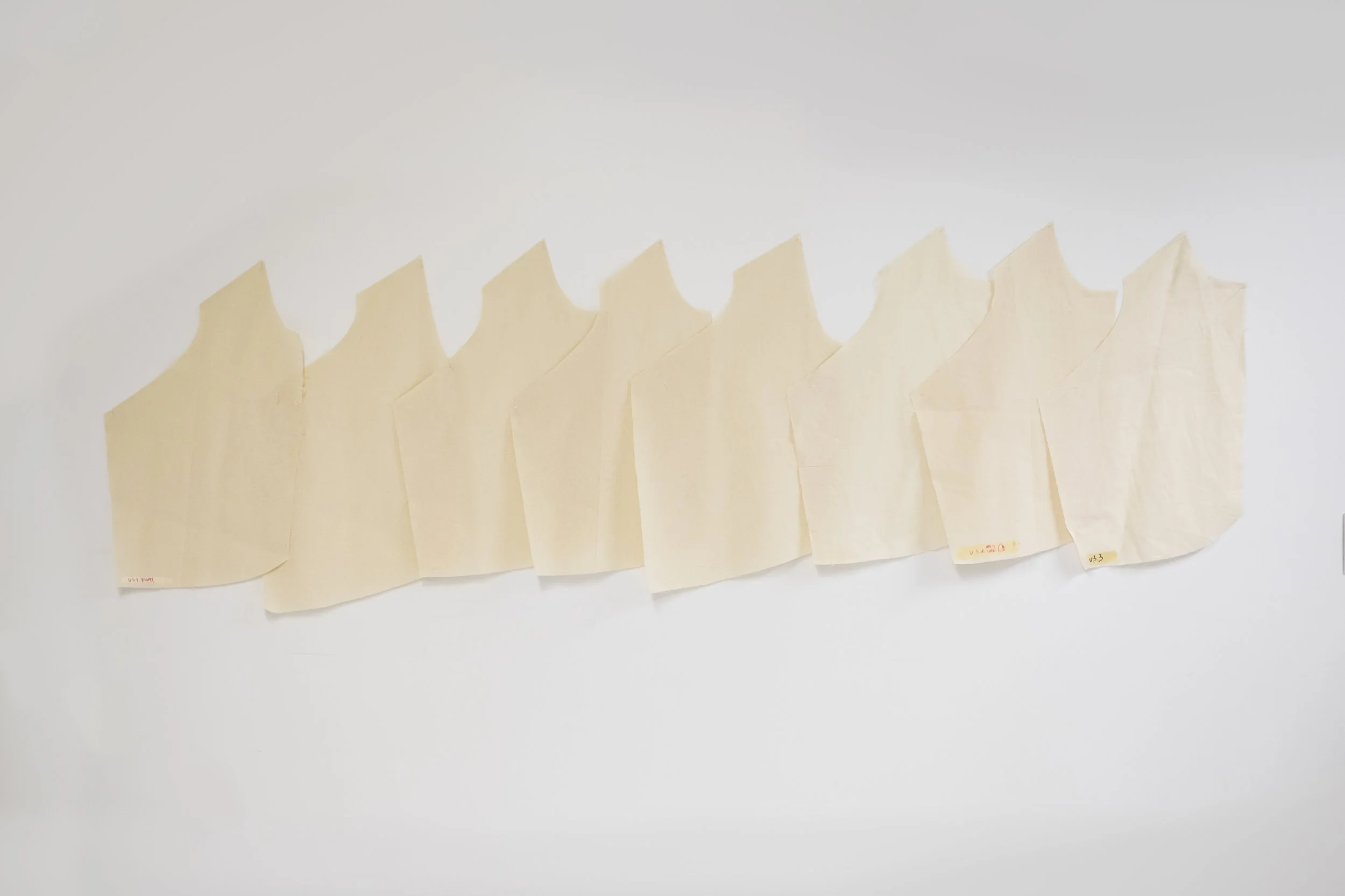 pattern drafting of the jacket, with many many iterations...