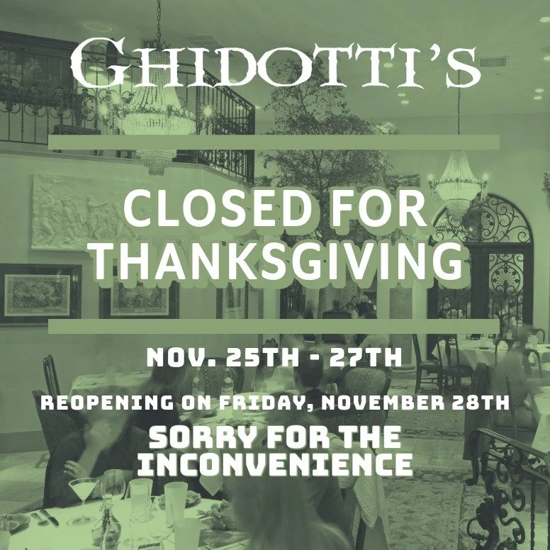 We are taking a break this week before the Thanksgiving Holiday. We hope to see you on Friday, Nov. 28th.