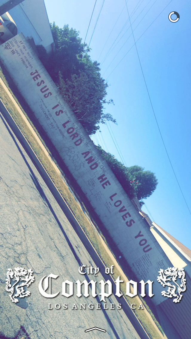 No City was off limits when I was in Cali.. Even stopped by Compton lbs..