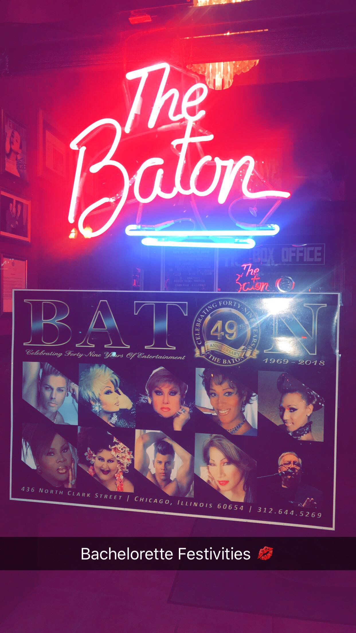 Cool ending to the Bachelorette Festivities! The Baton