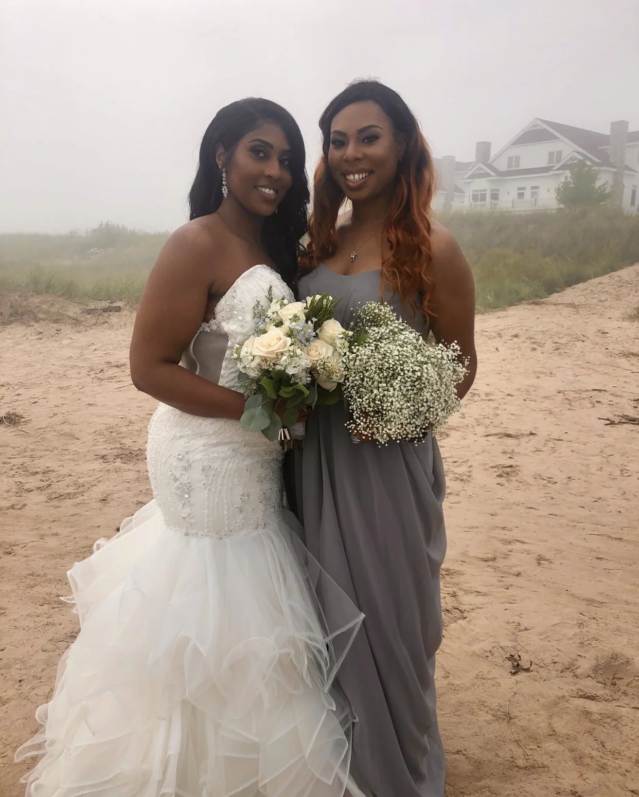 The Bride & Her Sister- Maid of Honor Maryah.