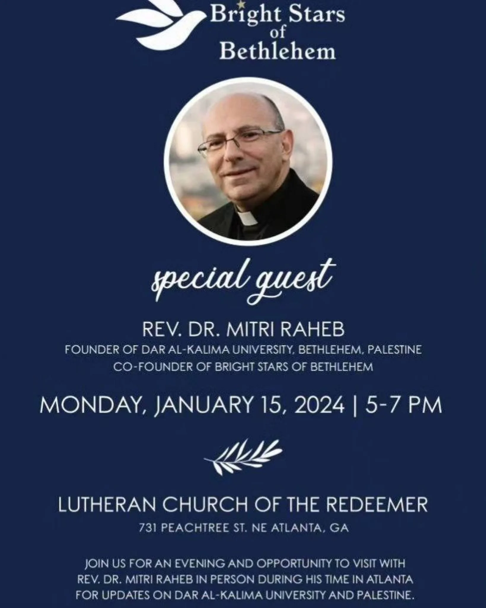 Mitri Raheb Comes to Atlanta