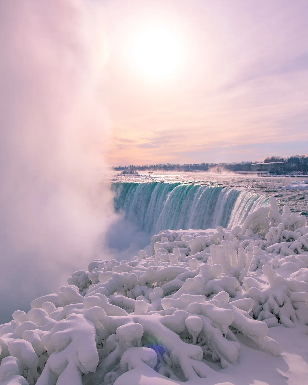 SE CONGELAN LAS CATARATAS DEL NIÁGARA