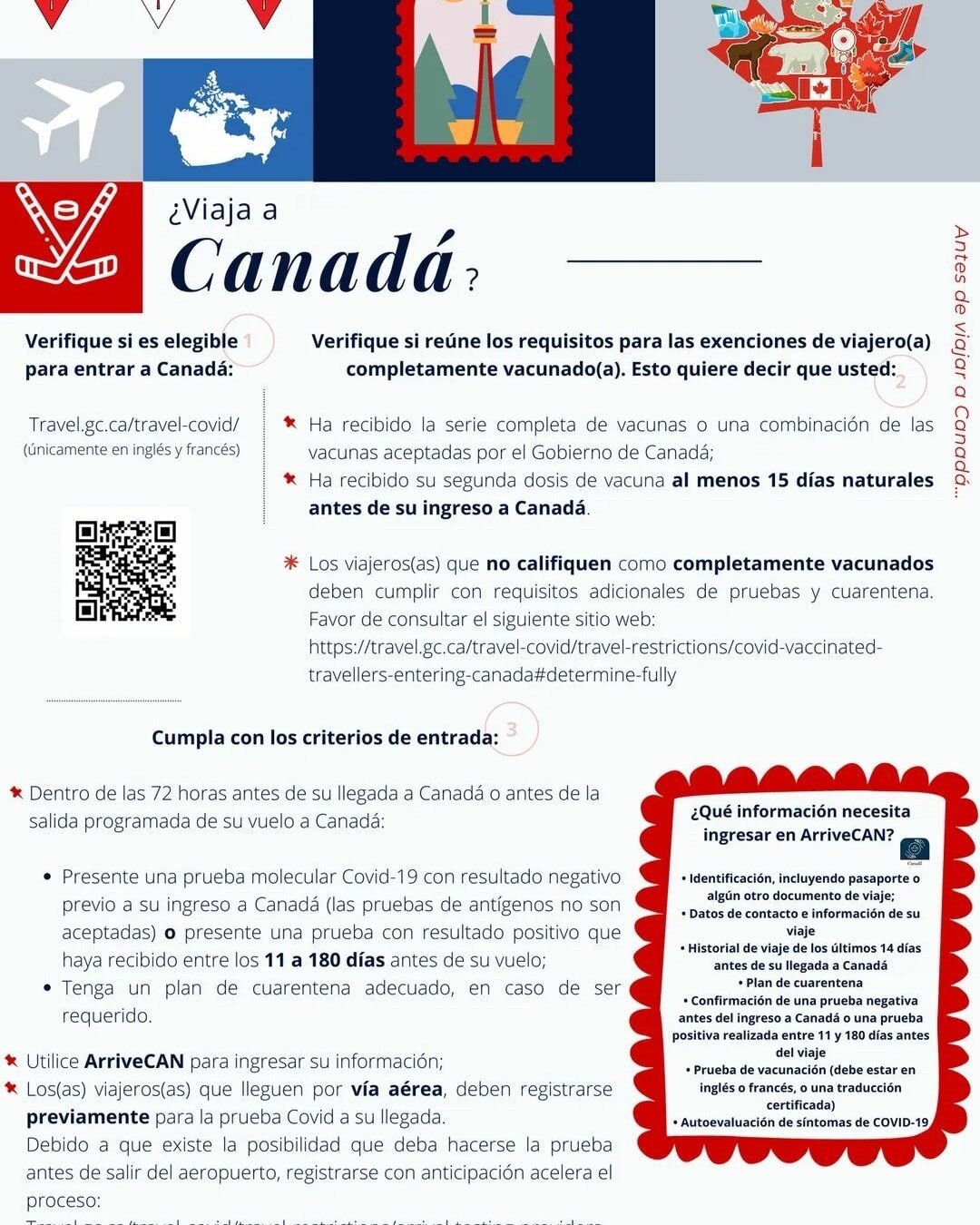 &iquest;Qu&eacute; tienes que saber antes de viajar a Canad&aacute;? Aqu&iacute; informaci&oacute;n &uacute;til 👇