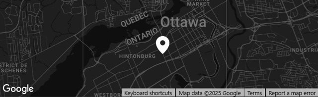 Map showing the location of La Dolce Vita Italian Restaurant on Preston Street in Ottawa.