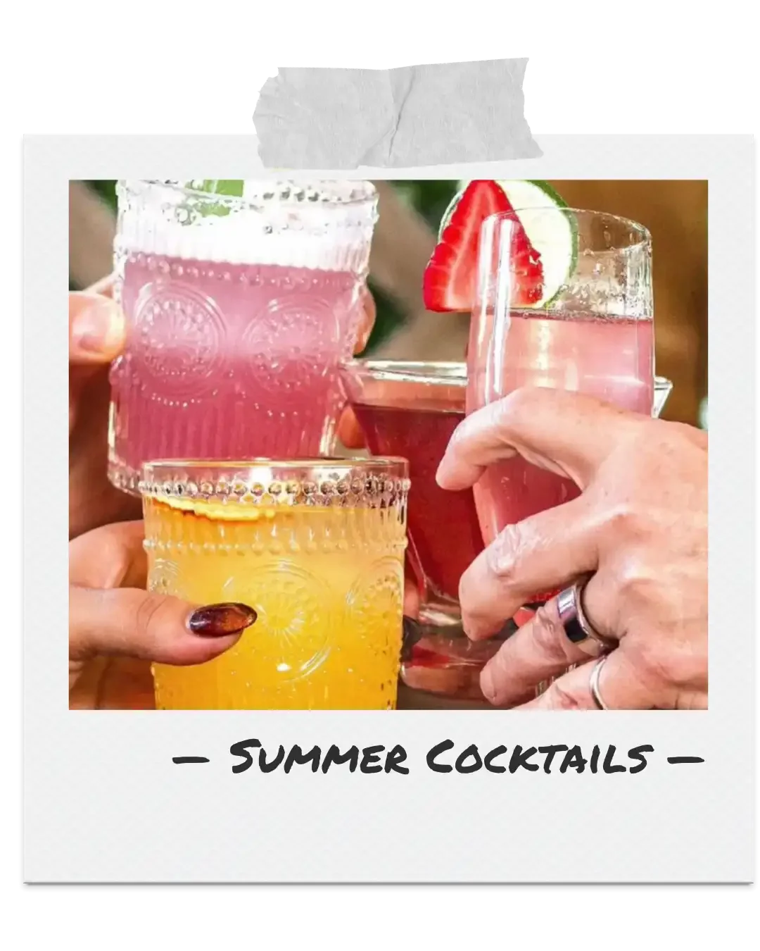 Summer cocktails served at La Dolce Vita Italian restaurant in Ottawa