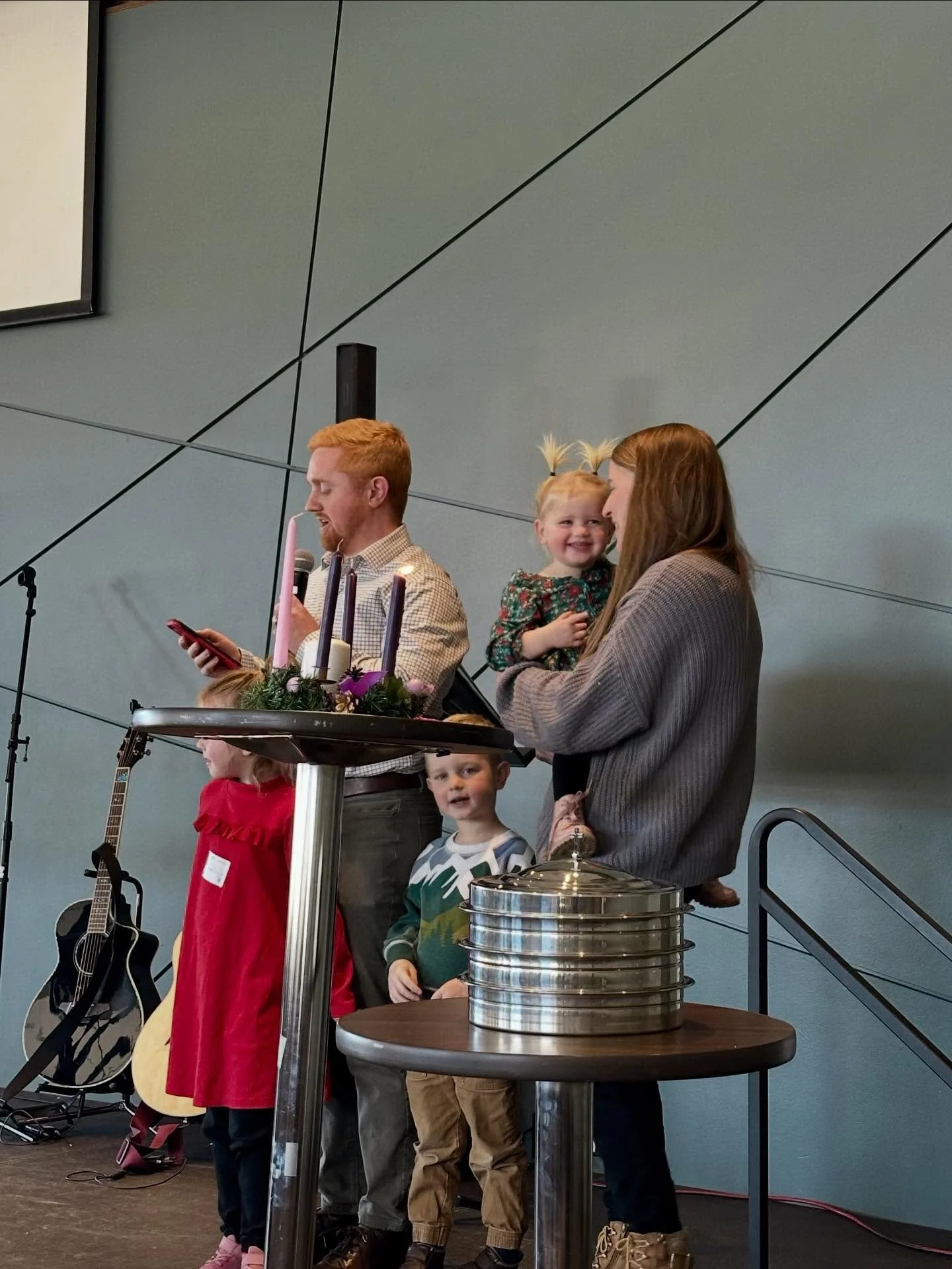 Advent so far. Hope + Peace. 🕯️💜

Isaiah 9:2

 The people who walked in darkness
  have seen a great light;
 those who dwelt in a land of deep darkness,
 on them has light shone.

Psalm 27:1

The LORD is my light and my salvation;
 whom shall I fea