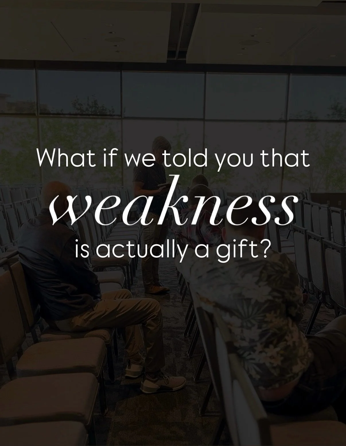Weakness is a gift from God that reminds us that He is more than enough for us in whatever burden we may be carrying.

Our prayer is that you lean on God in your weakness today. We are not, because HE IS.

Where do you feel like you might need streng