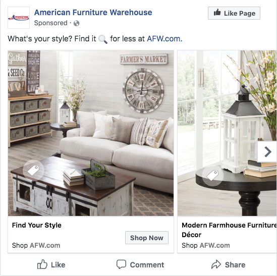Facebook Campaign Samples