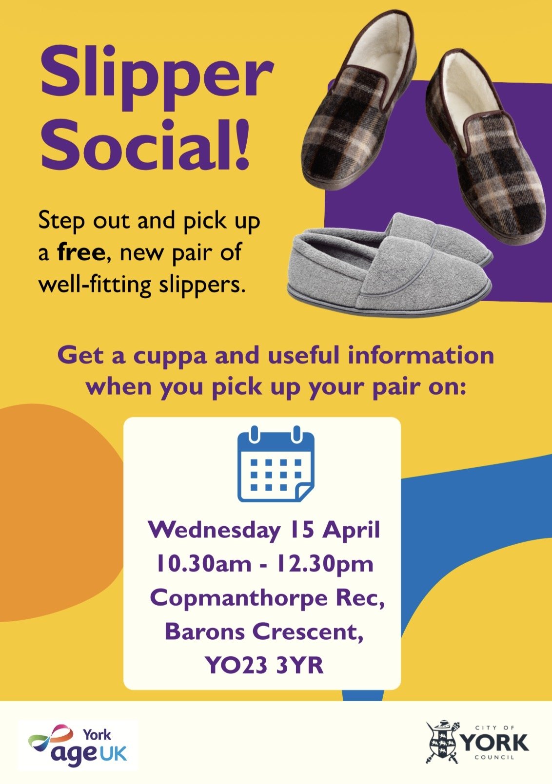 Slipper Social with Age UK & York Council