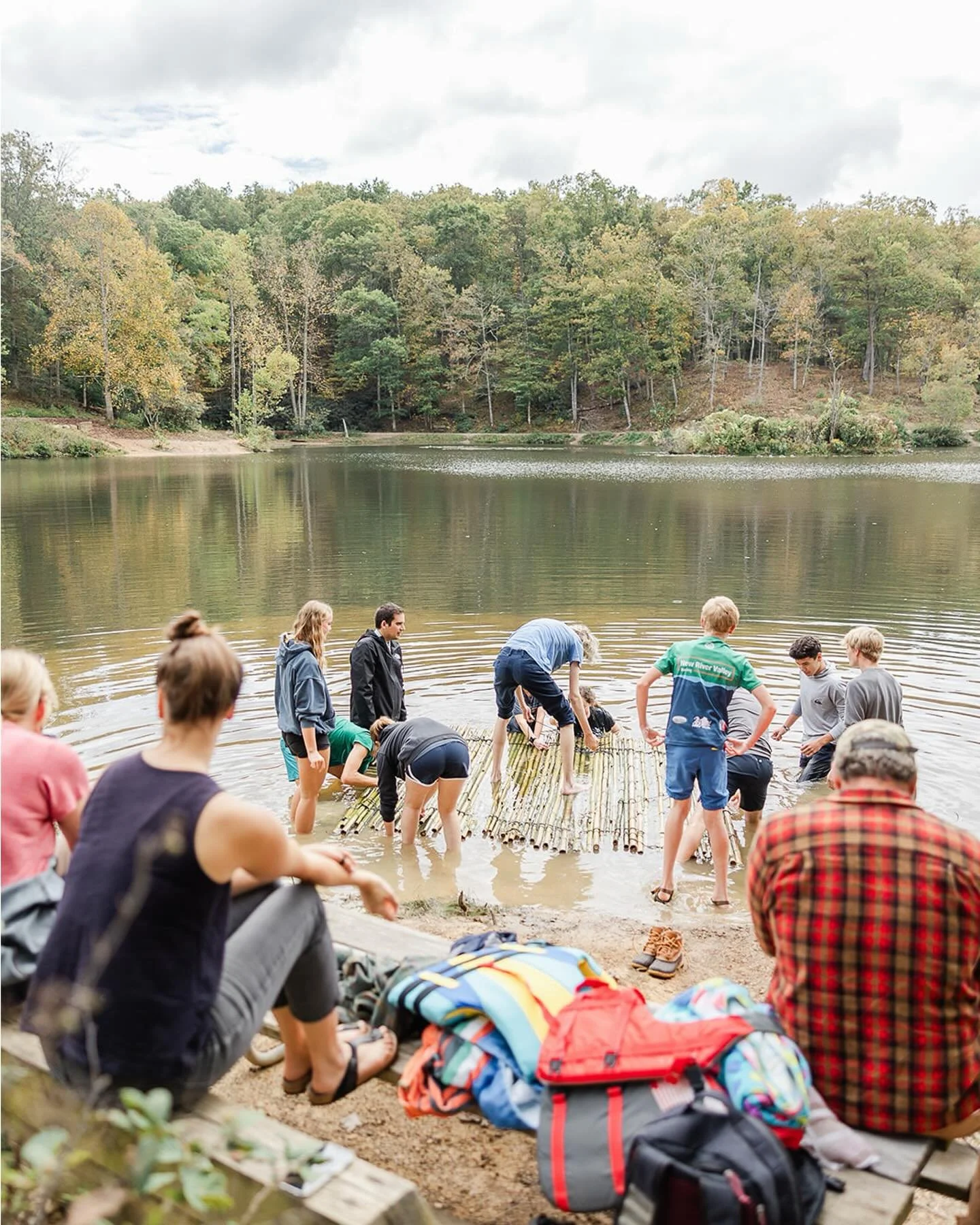 Are we a little behind on posting? Absolutely yes considering the thought of wading into Pandapas pond right now might actually be impossible (is it frozen over yet?❄️)! These photos from early fall are such a fun reminder of warm weather past. A big