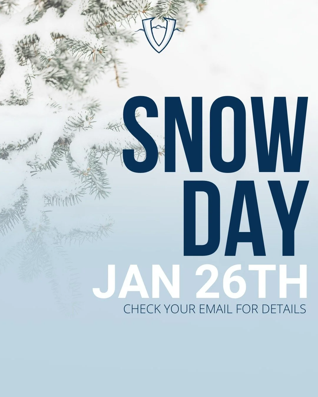 Due to the weather, VCS will not hold classes on Monday, January 26th, 2026. This will be a true snow day!

❄Stay safe and warm!❄