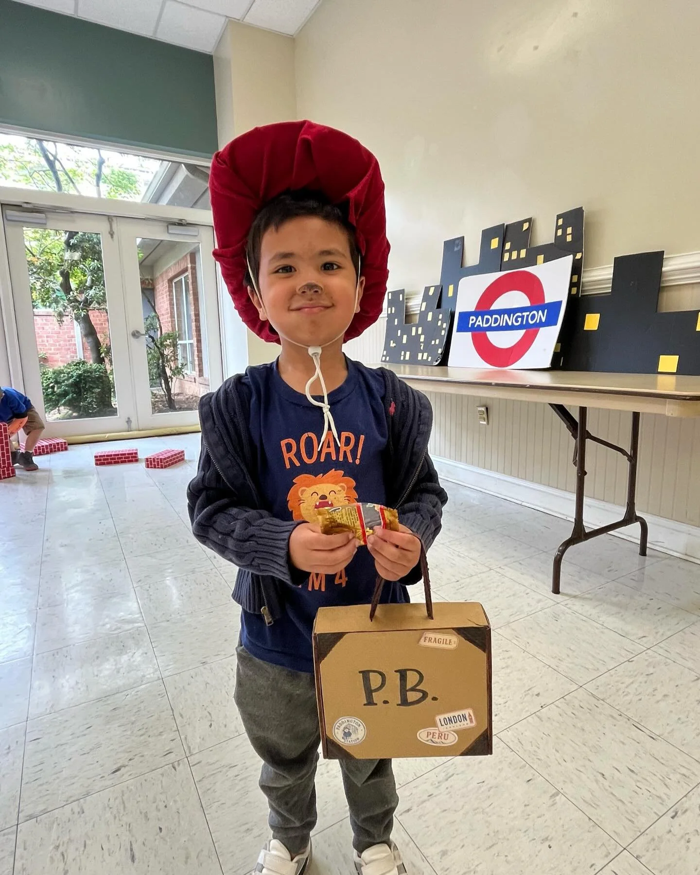 Book party day for Pre-K! After spending the 4th quarter listening the adventures of a special bear in England read aloud, students got to celebrate Paddington with book-related costumes, games, and snacks. Many thanks to the parents who made this po