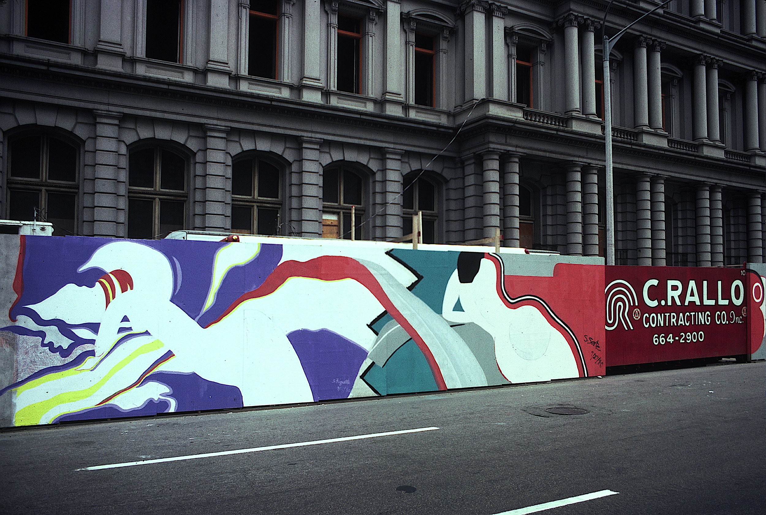The Painted Fence, 1980, St. Louis
