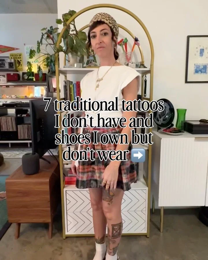 Day 23/40: I&rsquo;ve been trying to style this skirt for years! It used to be longer but I hemmed it. I think this top and vintage pillbox hat add balance to the silhouette.  Something like that. 🤭 btw I&rsquo;m so happy Venus went back into Libra 