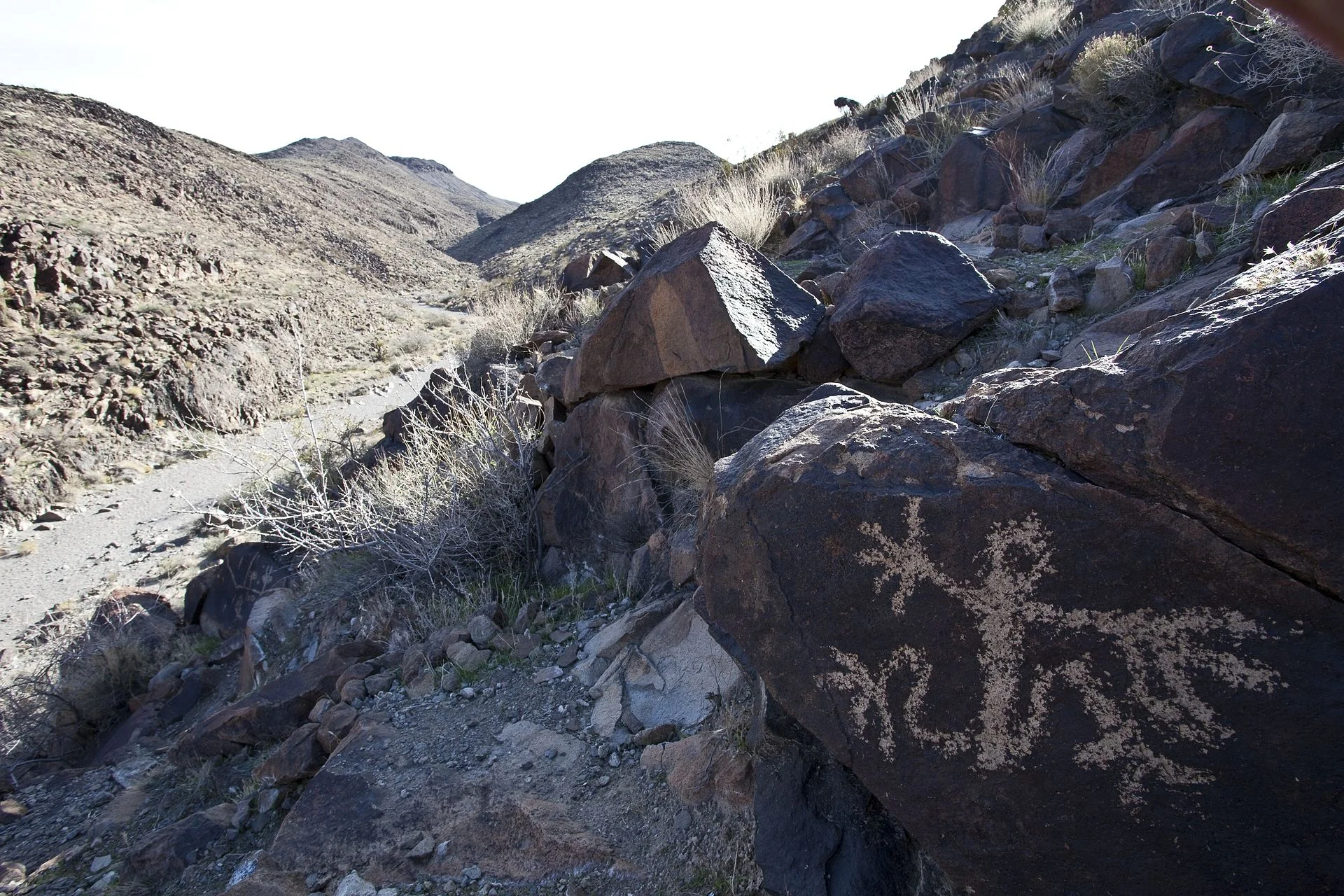 Sloan Canyon; Bureau of Land Management - Sloan Canyon NCA, Public Domain, https://commons.wikimedia.org/w/index.php?curid=42091375