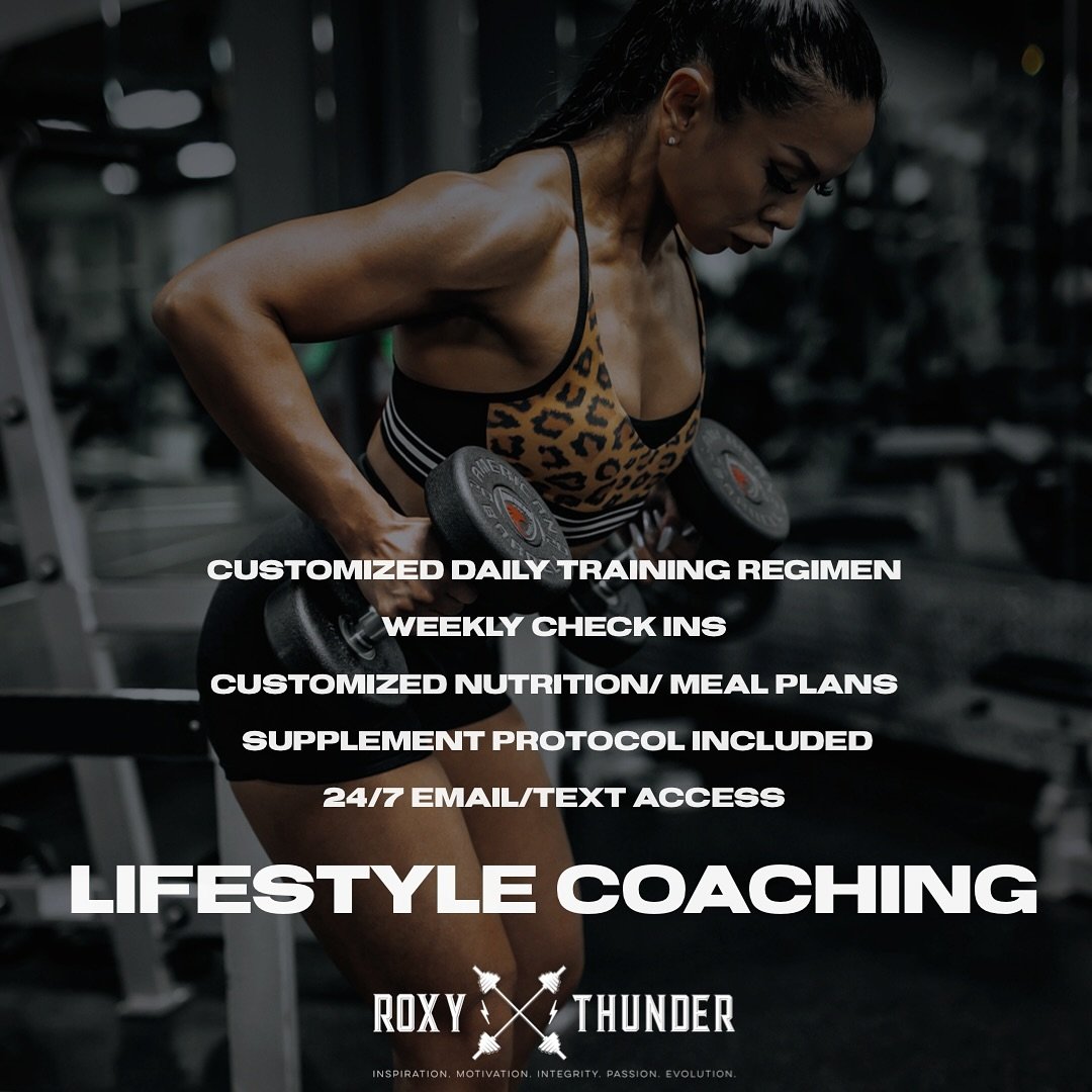 ACCEPTING NEW CLIENTS FOR TRAINING AND NUTRITION - ONLINE⚡️

I am accepting NEW clients for the  Spring/Summer ☀️

⚡️ CUSTOMIZED TRAINING REGIMEN

⚡️WEEKLY CHECK INS

⚡️CUSTOMIZED NUTRITION/ MEAL PLANS

⚡️24/7 EMAIL/TEXT ACCESS

I am offering VIRTUAL