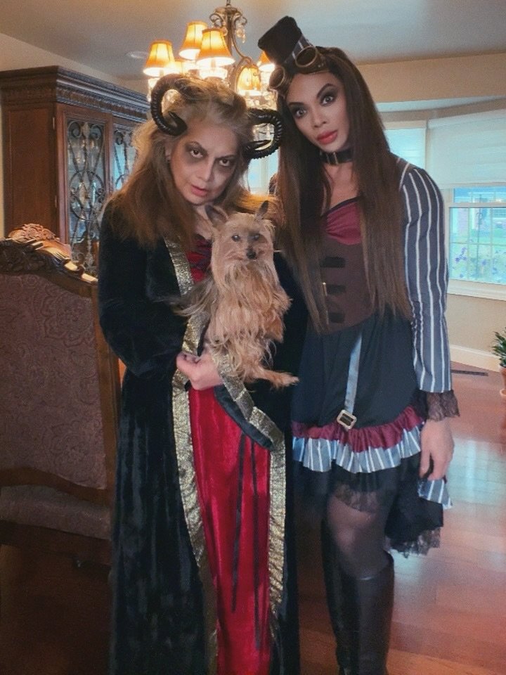 🎃 Halloween will always have a special place in my heart because of my mom &mdash; she absolutely lives for it! 👻

From the spooky decorations to having an entire sound system blaring with screams from hell to dressing up together, it&rsquo;s her f