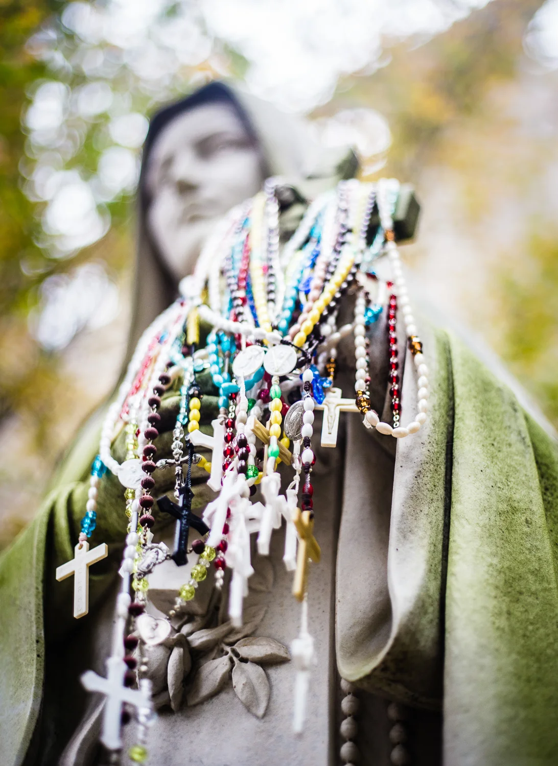 "Dangling Prayers": 12x9 print, matted + framed in 14x11 frame, $110