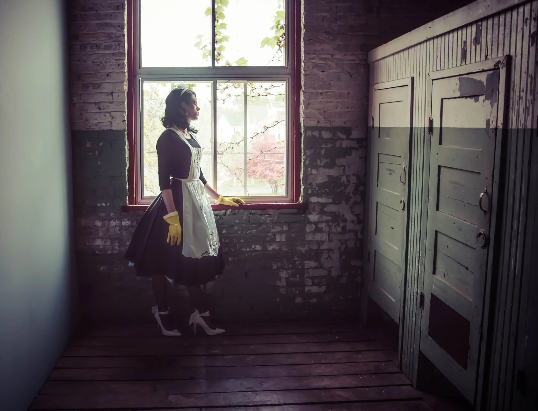 "Maid to Order": matted and framed in 16x20 frame, $200
