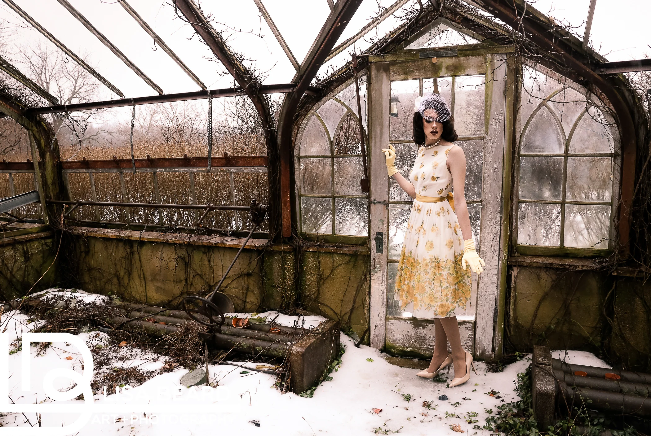"Deep Freeze": matted + framed in 18x24 frame, $275