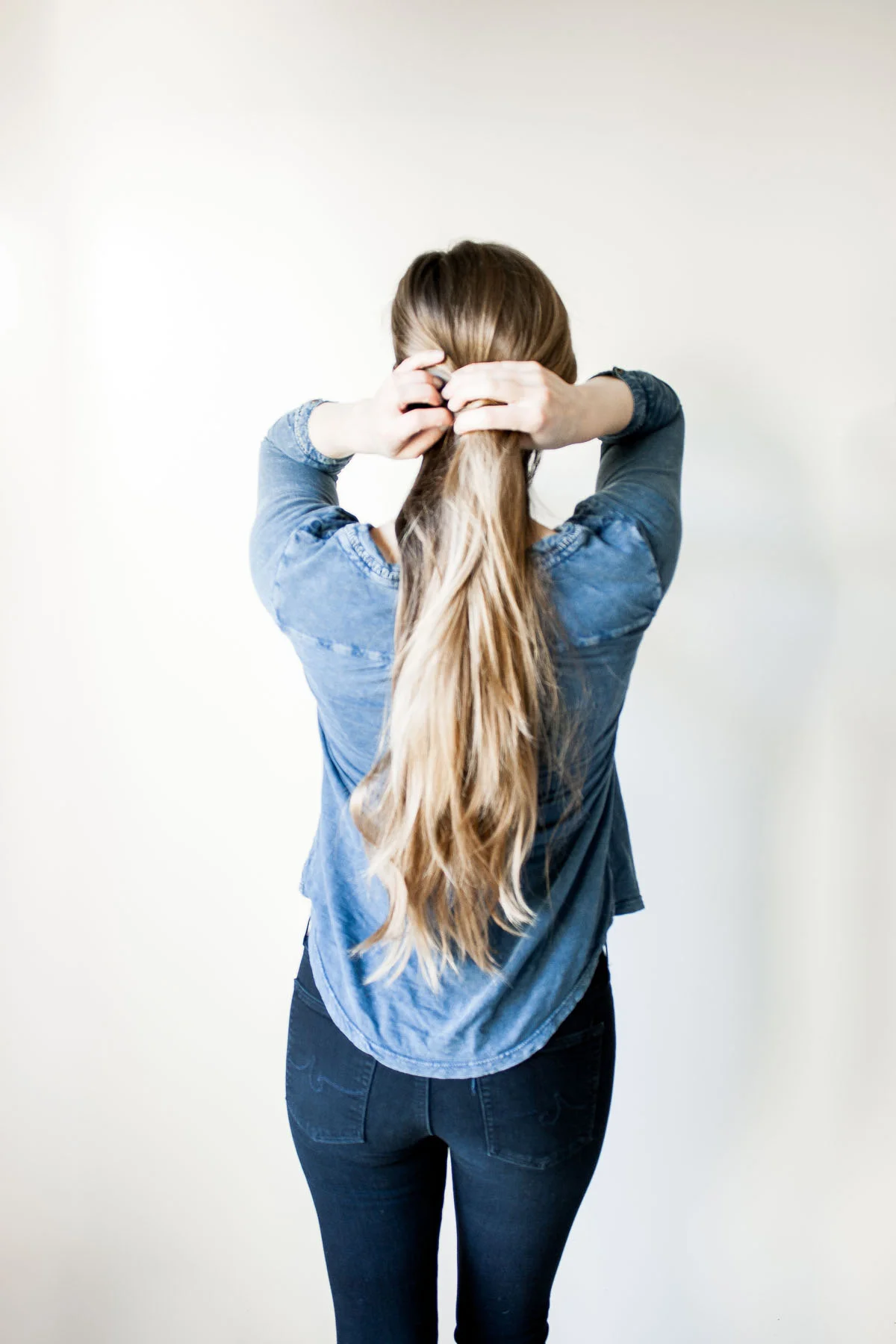 Natural Non-toxic Safe Hair Care for Long Bronde Blonde Brunette Locks