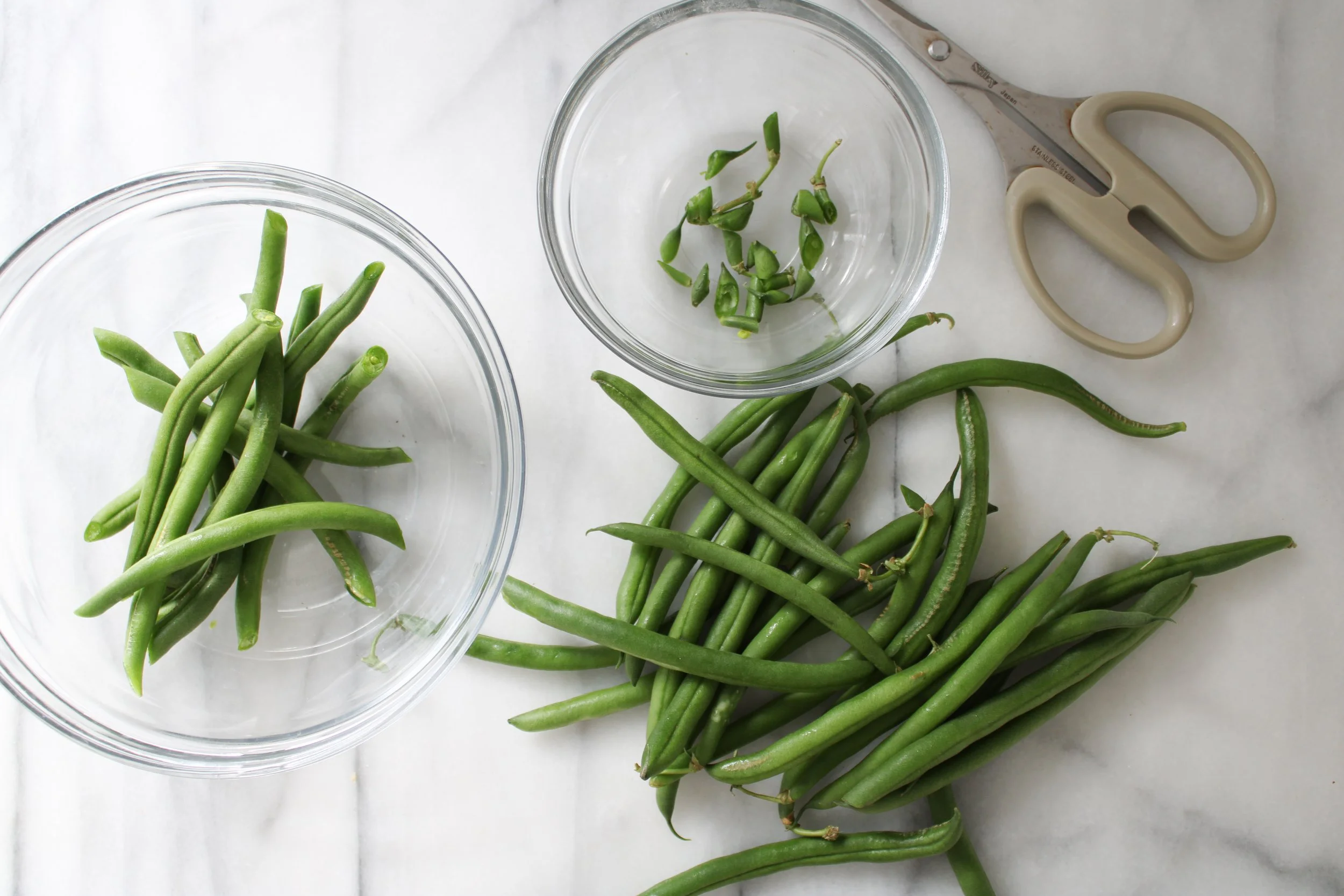 Spring Organic Green Bean Frittata with Mushroom and Parmesan