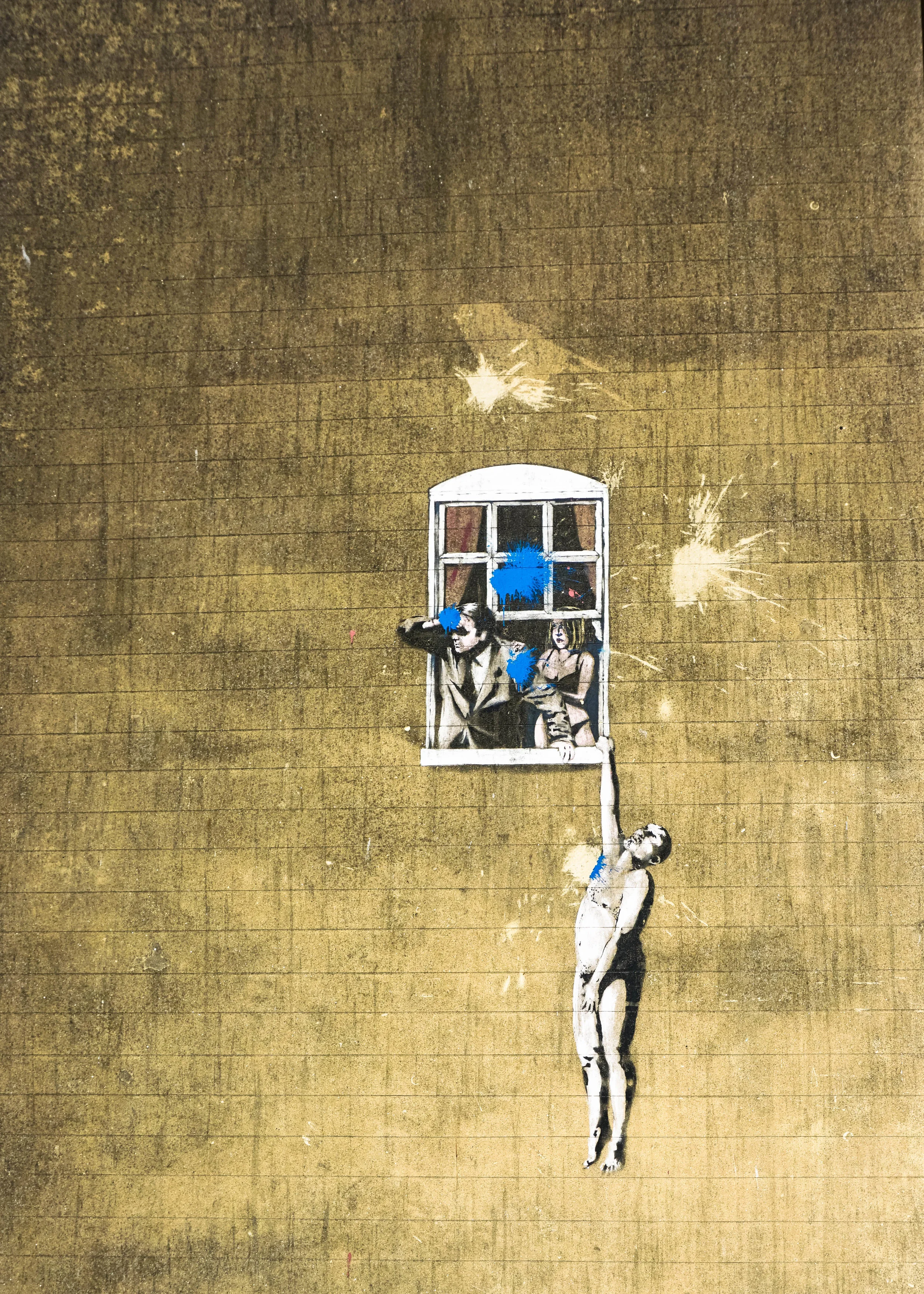 Banksy's "Well-Hung Lover"