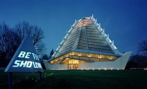 Frank Lloyd Wright’s magnificent project, late in his career and one of his only houses of worship