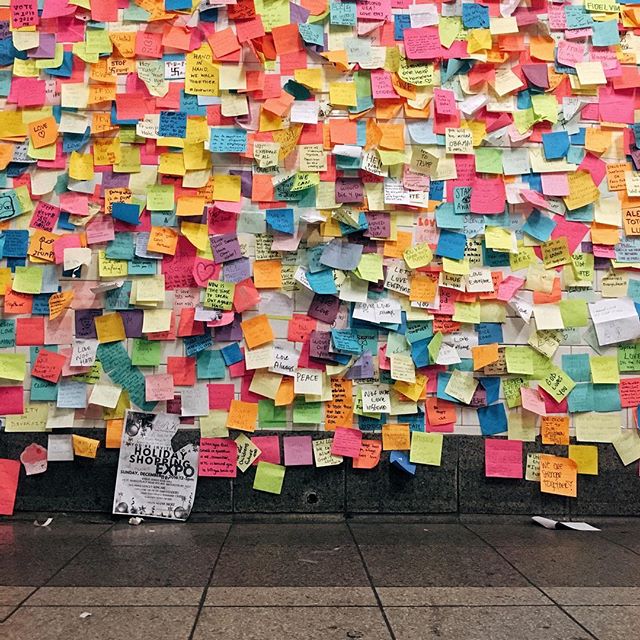 Post-election subway therapy got me all 💭 #nyc #subwaytherapy