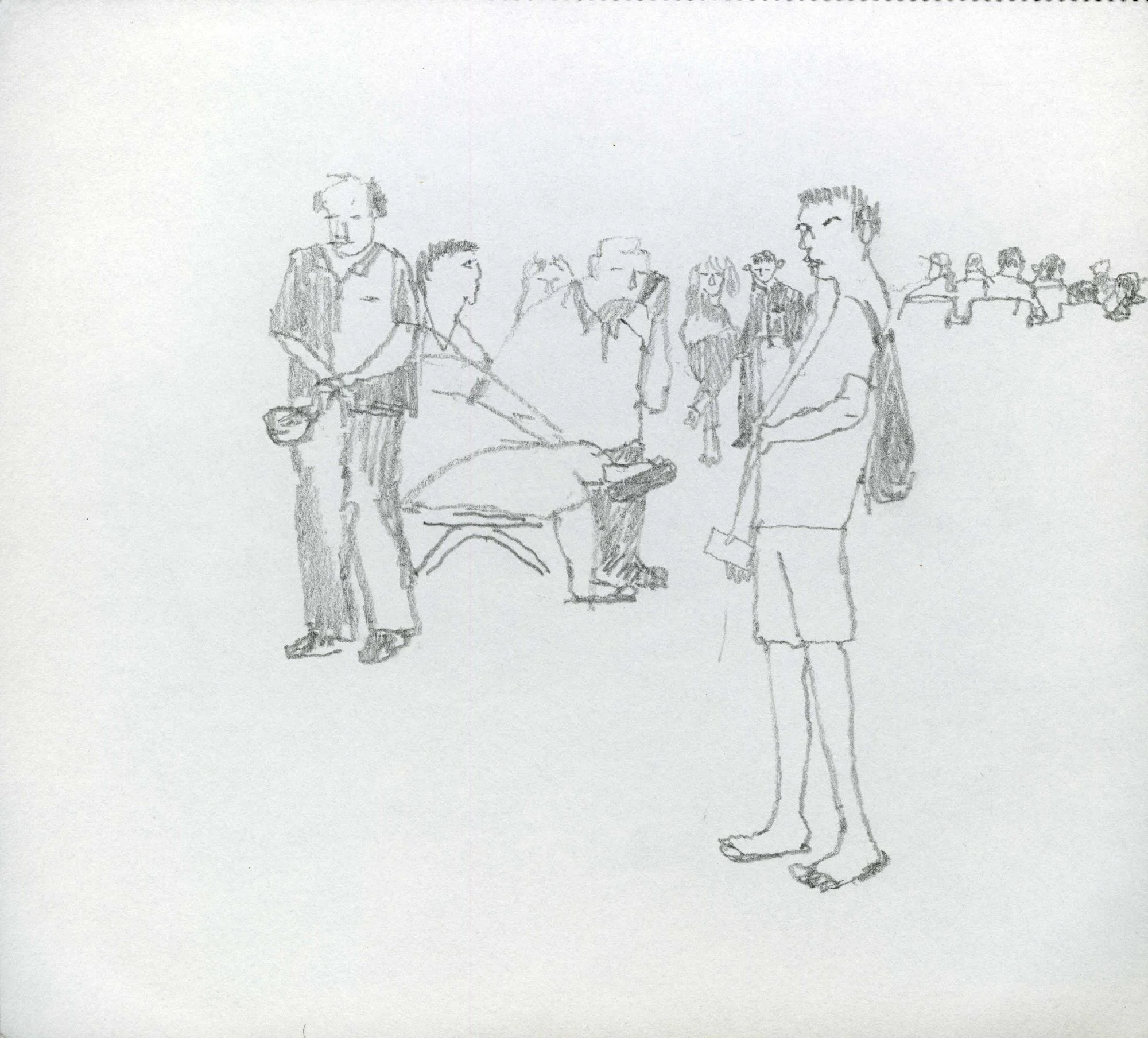 Figures at the airport
