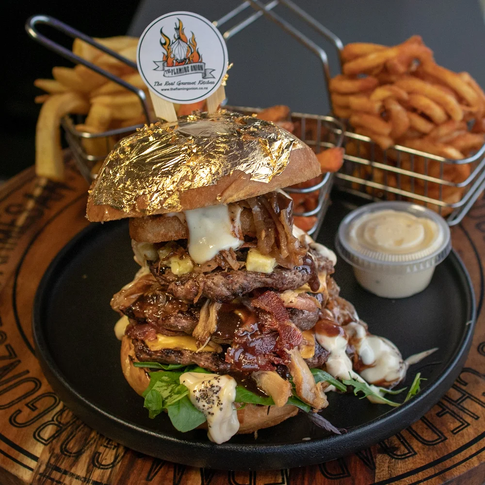Auckland S First 24k Gold Burger King Of Cheat Meals Food Blog Auckland New Zealand