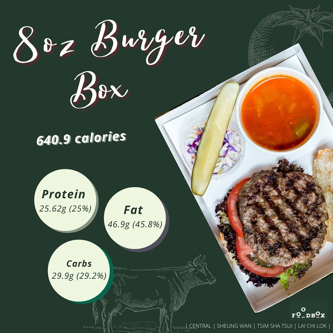 Always a good time for burgers!! Let&rsquo;s come and try our 8oz burger box🥰

#saladbox #sandwichbox #hotfoodbox
#eatgreen #eathealthy #eattoorder
#healthyfood #ecofriendlypackaging
#foodboxhk