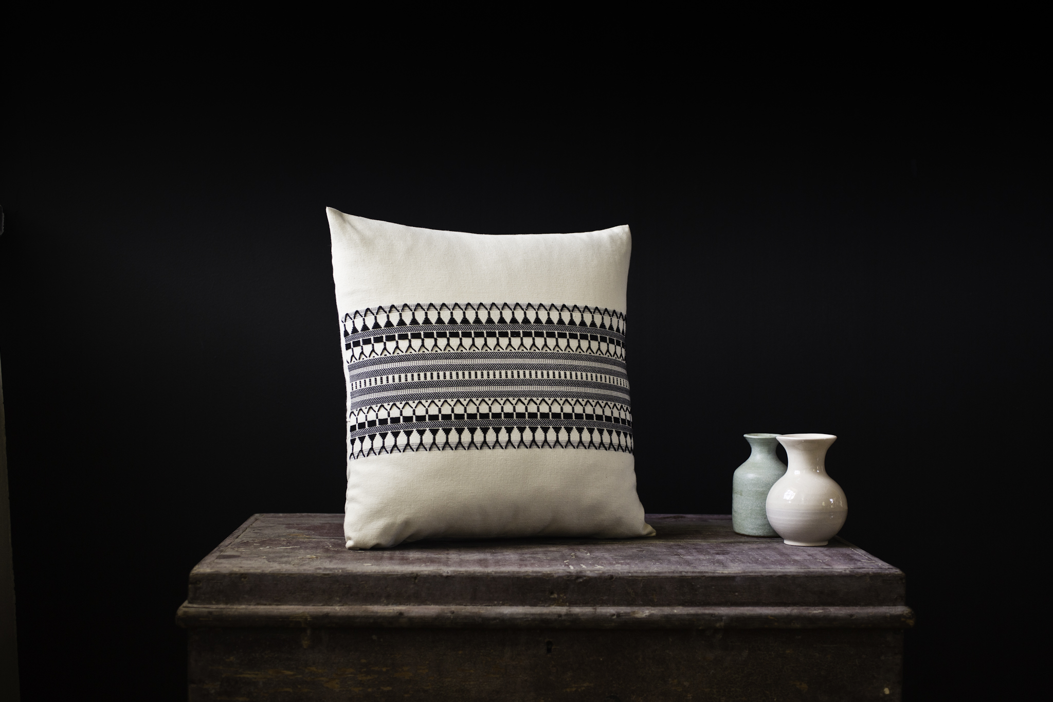 Schemata Series / Star Pulses - Handwoven Cushion Cover