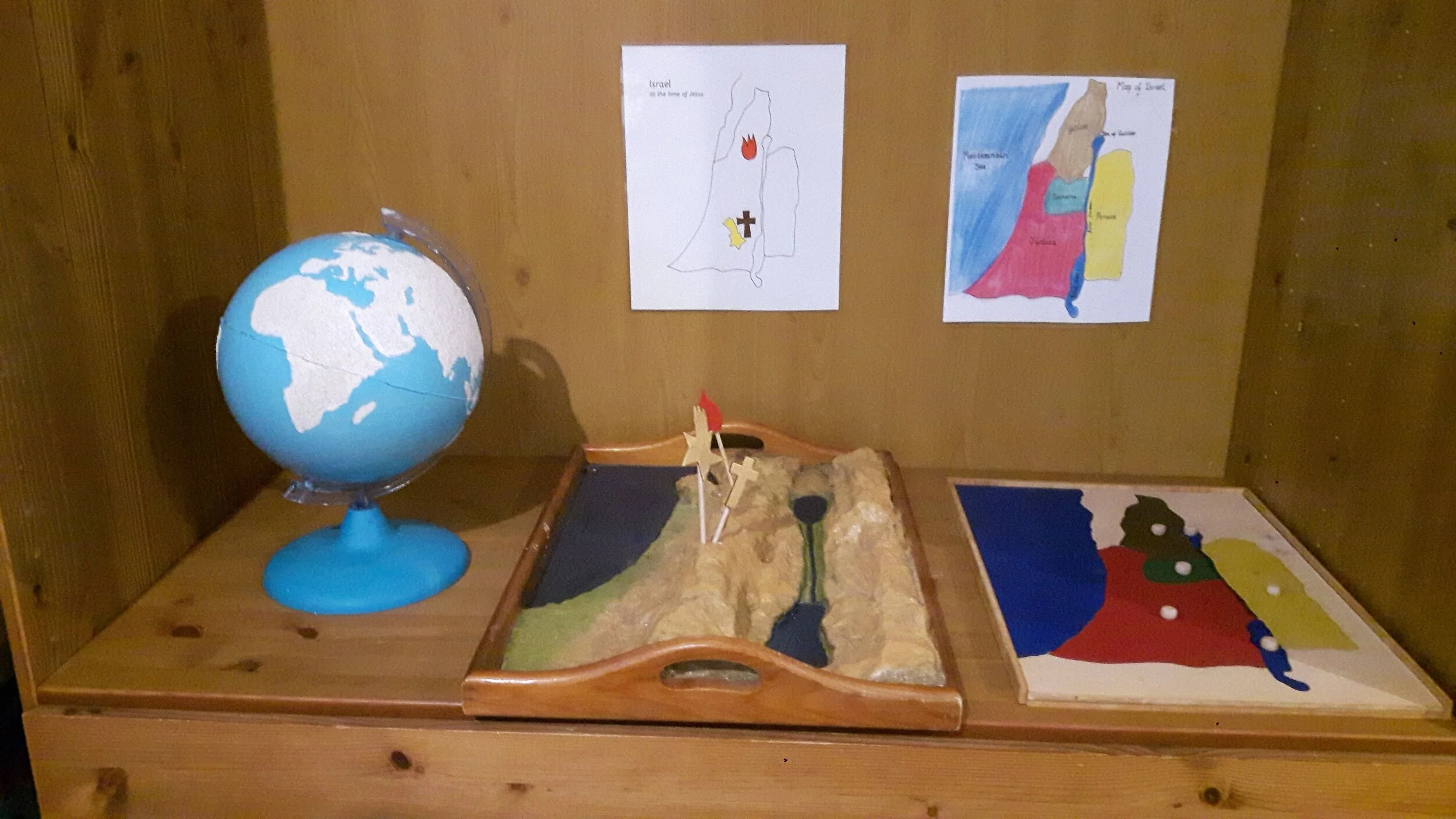 biblical geography ( for ages 3-6- level 1 )