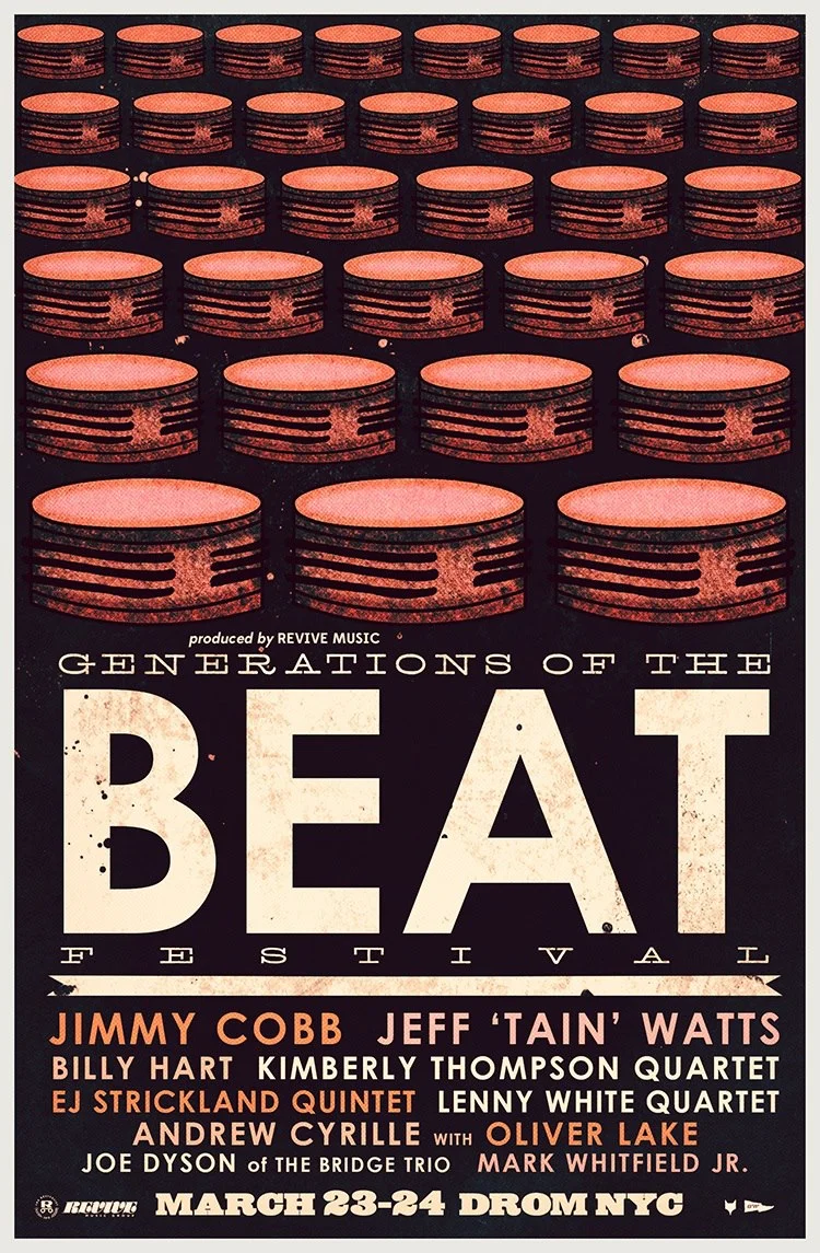 Poster Generations of the Beat Festival NYC with Billy Hart 2013