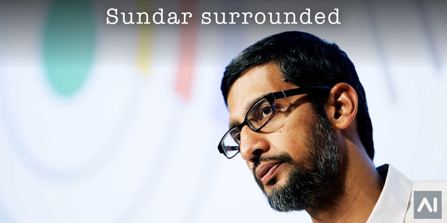 Sundar Pichai is Surrounded by Google Brain Researchers
