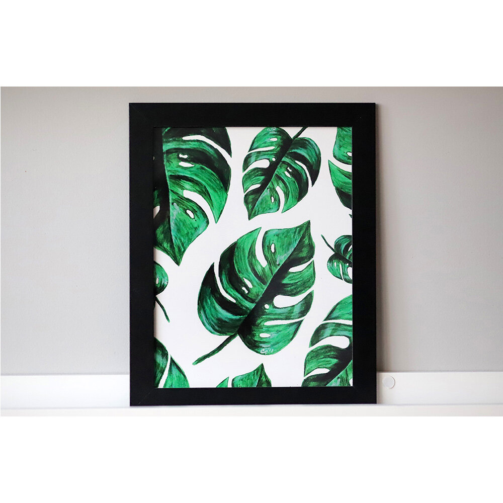 Philodendron Leaves Print