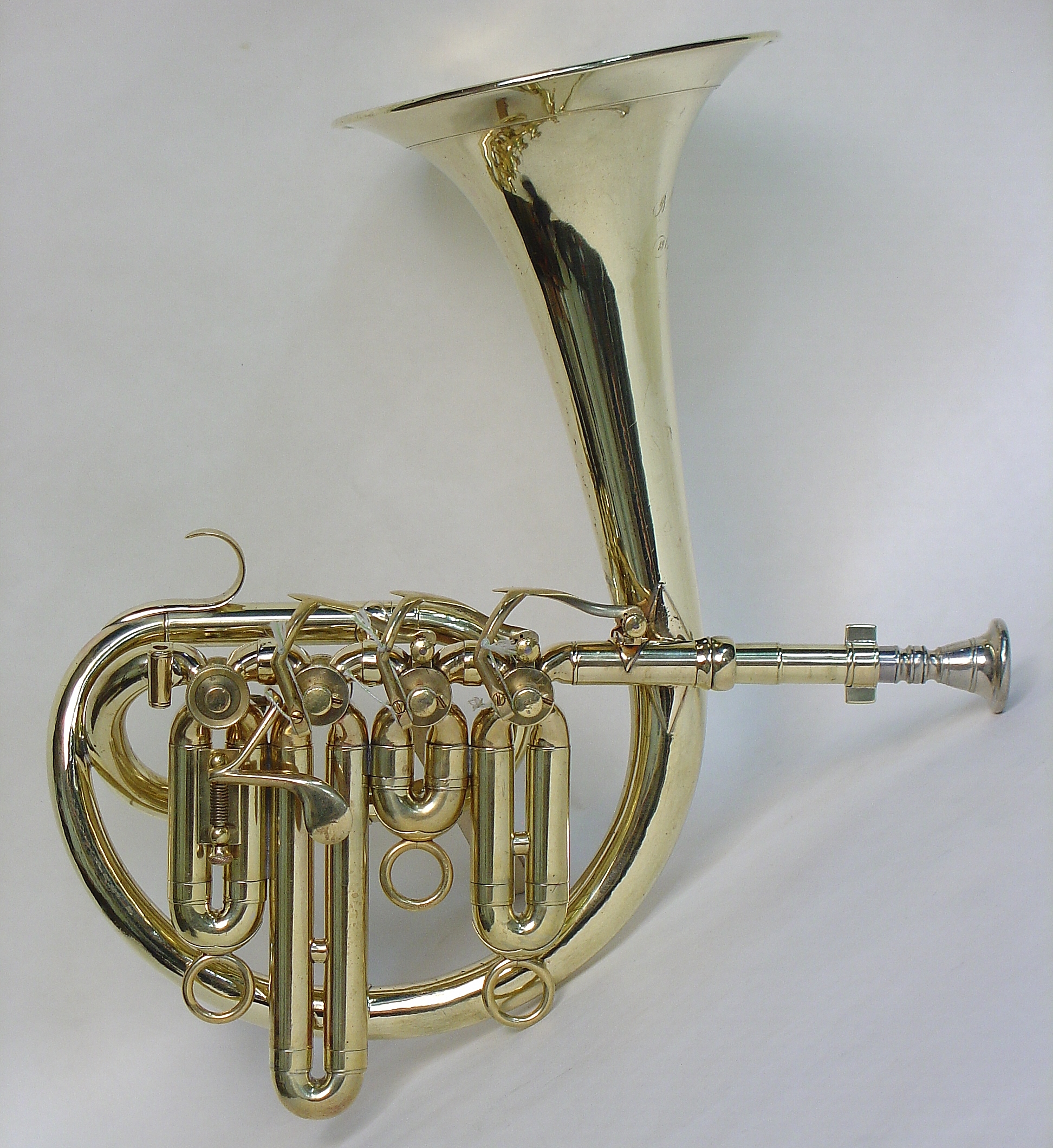 Circular Cornet in C, Four Valves, 1855