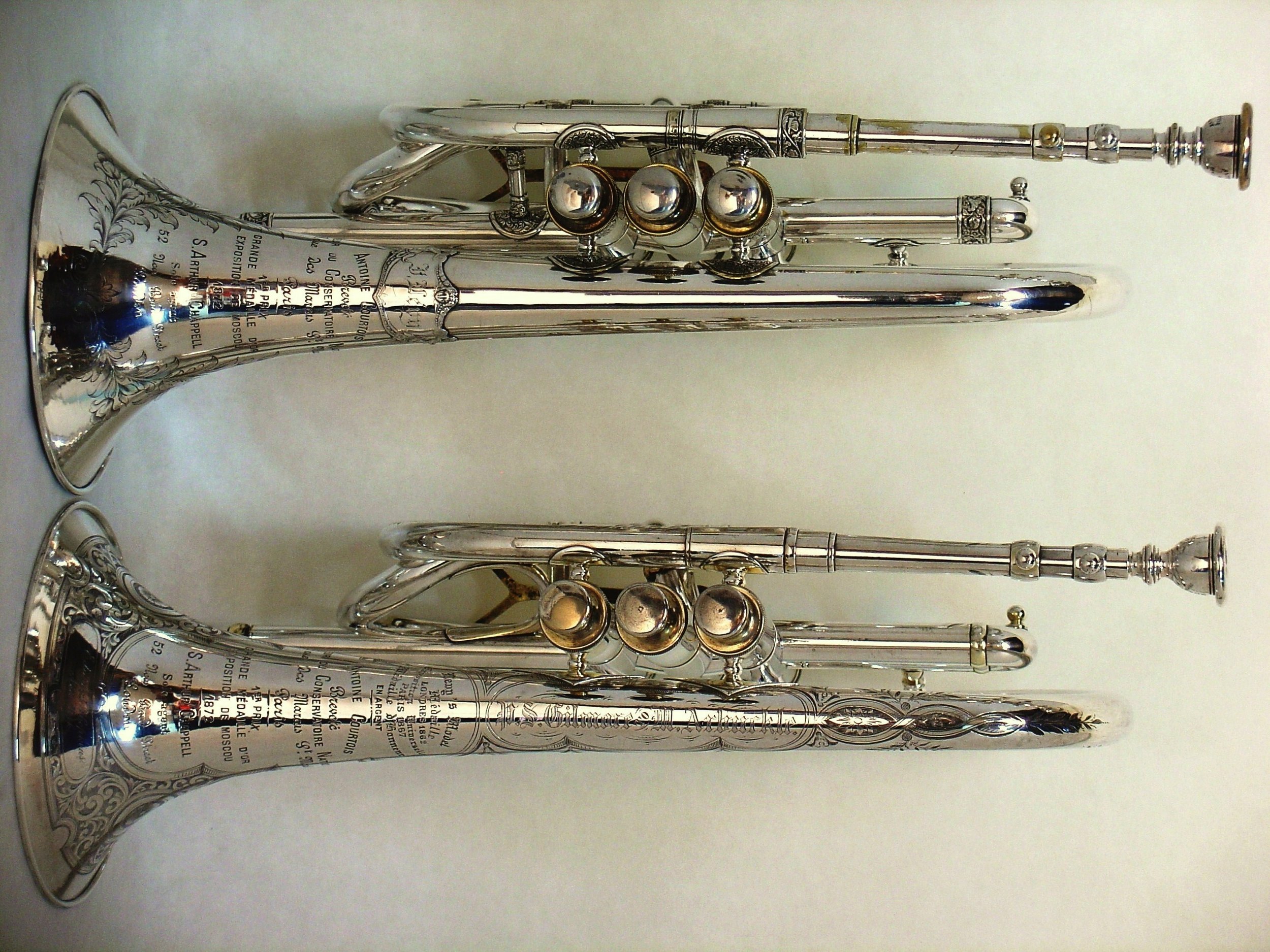 Matthew Arbuckle's and Jules Levy's Courtois cornets.