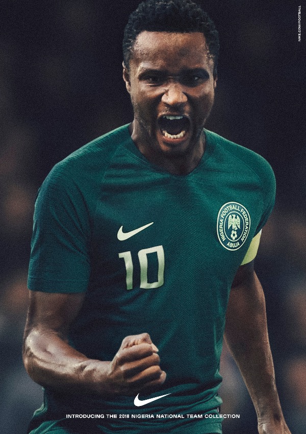 Jon Obi Mikel - Nigeria 2018 World Cup National Team aka Super Eagles wears Naija Spirit jersey by Nike 21.jpg